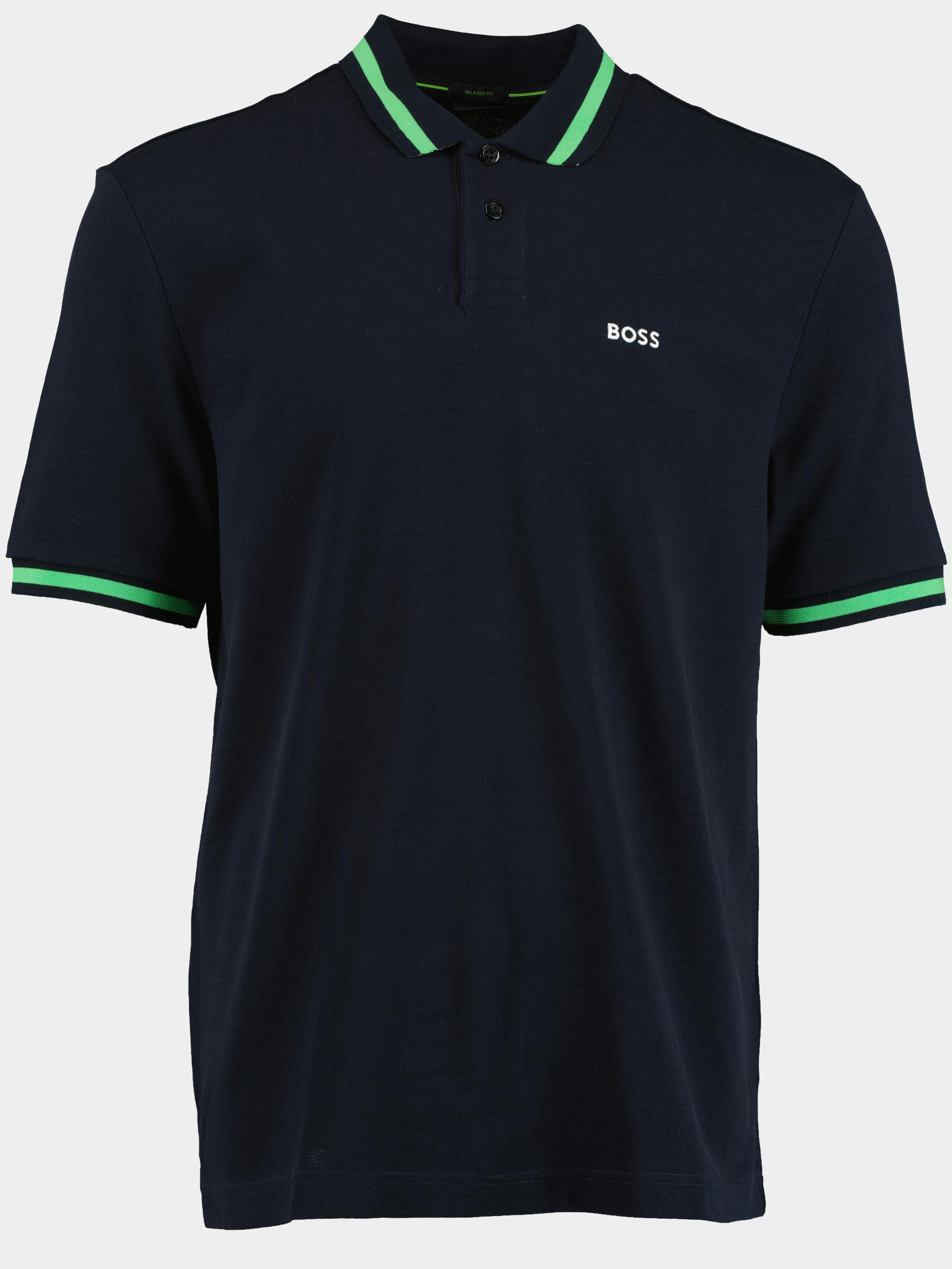BOSS Green Polo korte mouw Blauw Pio 10241663 01 50472024 404
