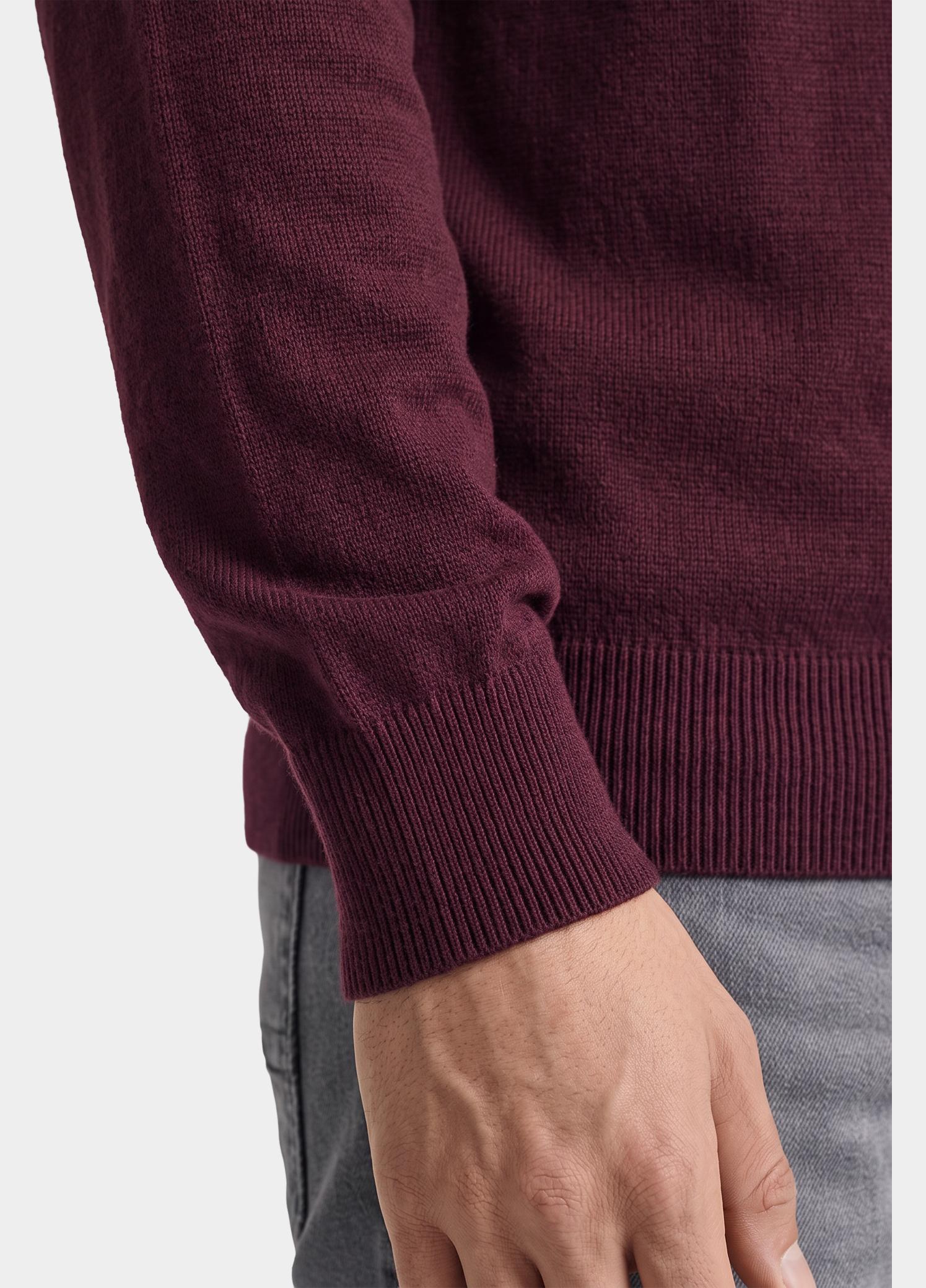 R2 Amsterdam Pullover heren Rood Structured crew neck 134.CREW.002/080