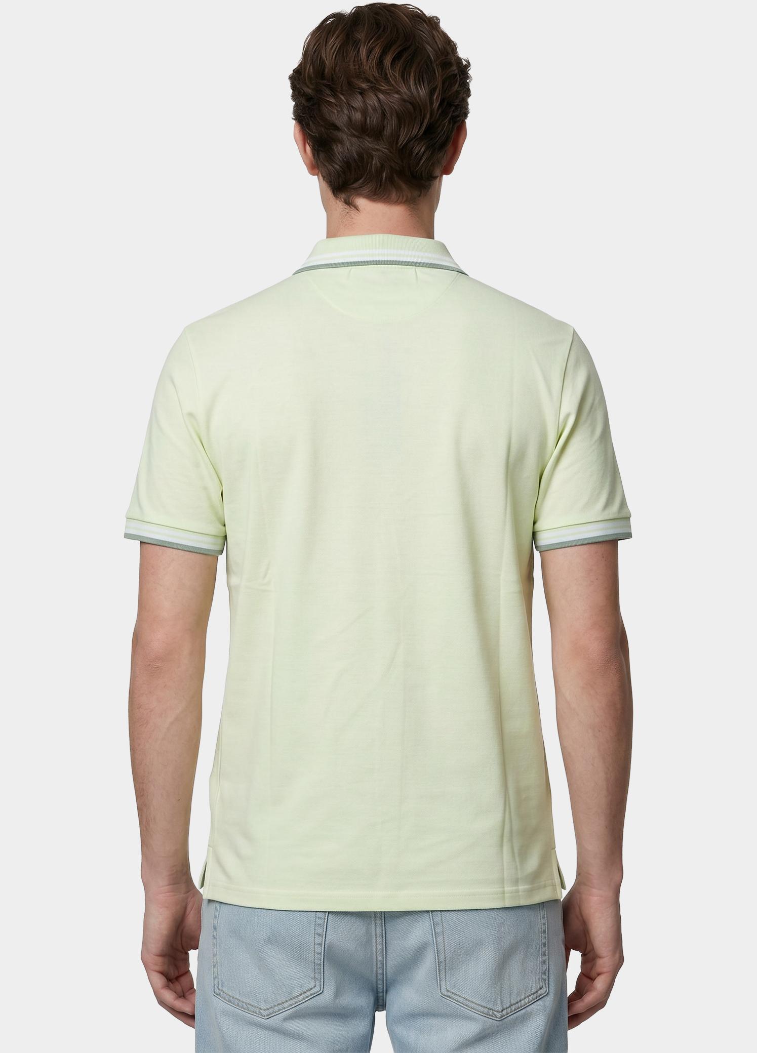 Scotland Blue Polo heren Groen Brick Polo Plain Contrast Col SPE25108BR06SB/311 pistachio