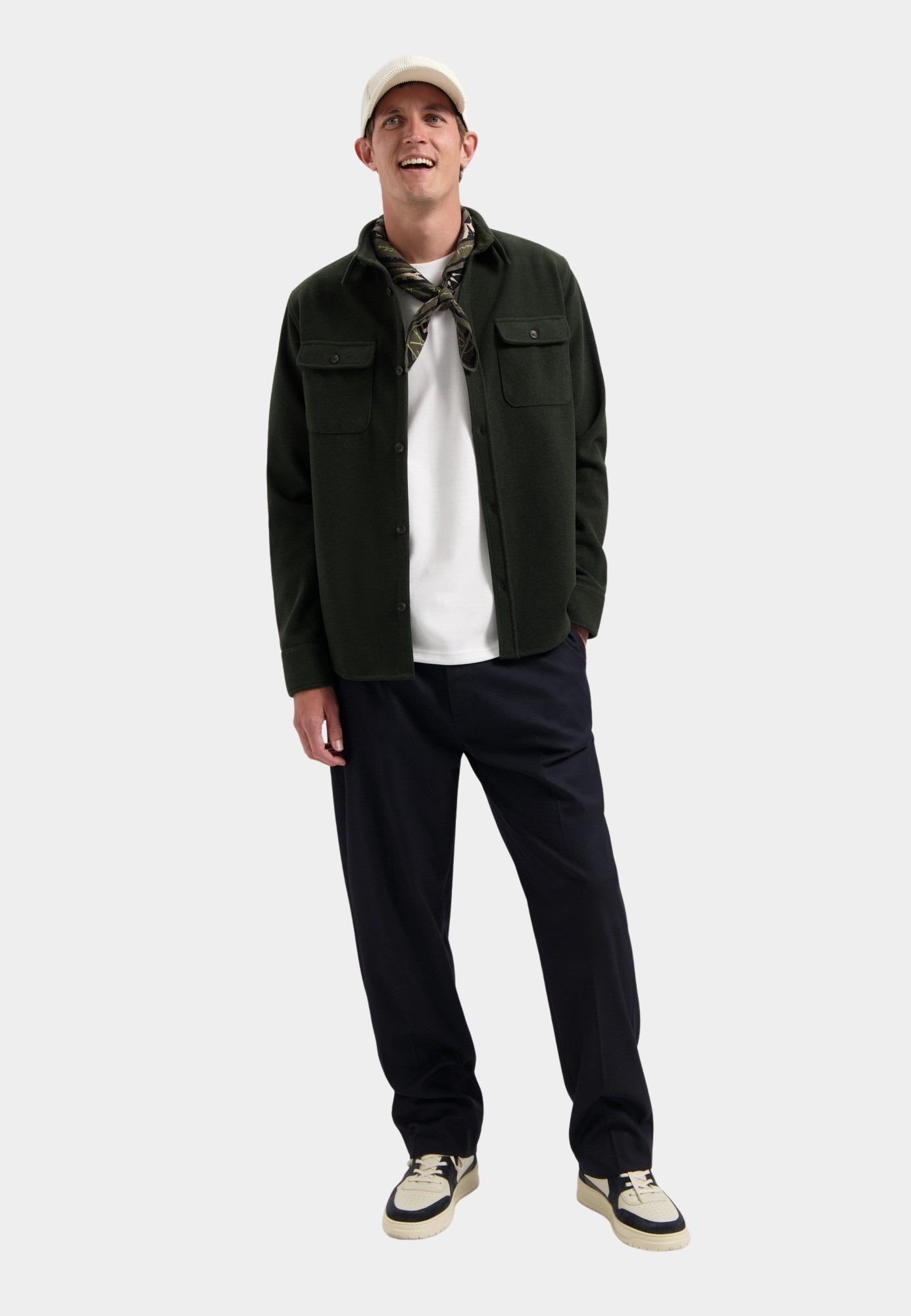 Dstrezzed Casual hemd lange mouw Groen Ulrik Overshirt 303776-AW24/557