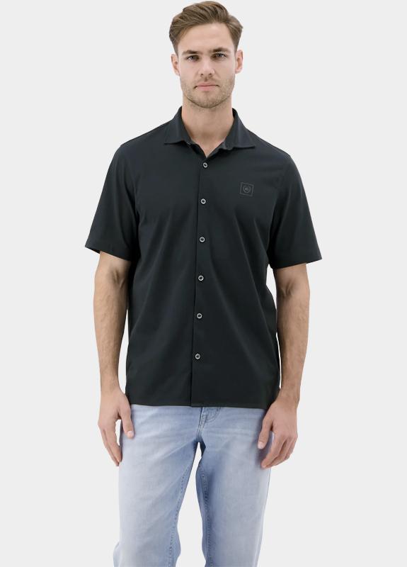 Lerros Casual hemd korte mouw Blauw  2632346/485