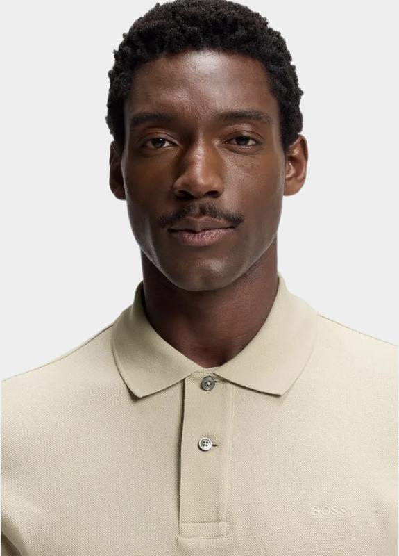 BOSS Black Polo korte mouw Beige Pallas 10278258 01 50553564/286