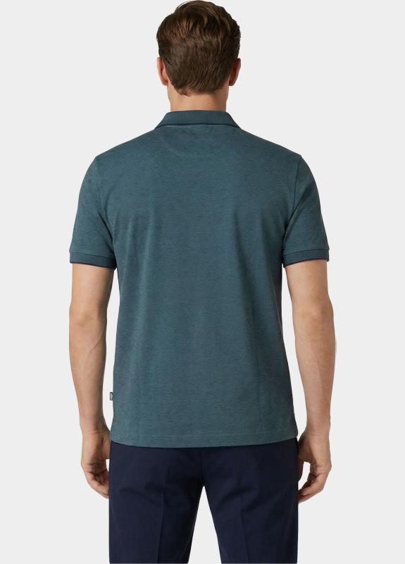 BOSS Black Polo korte mouw Blauw H-Parlay 246 10278170 01 50554117/468