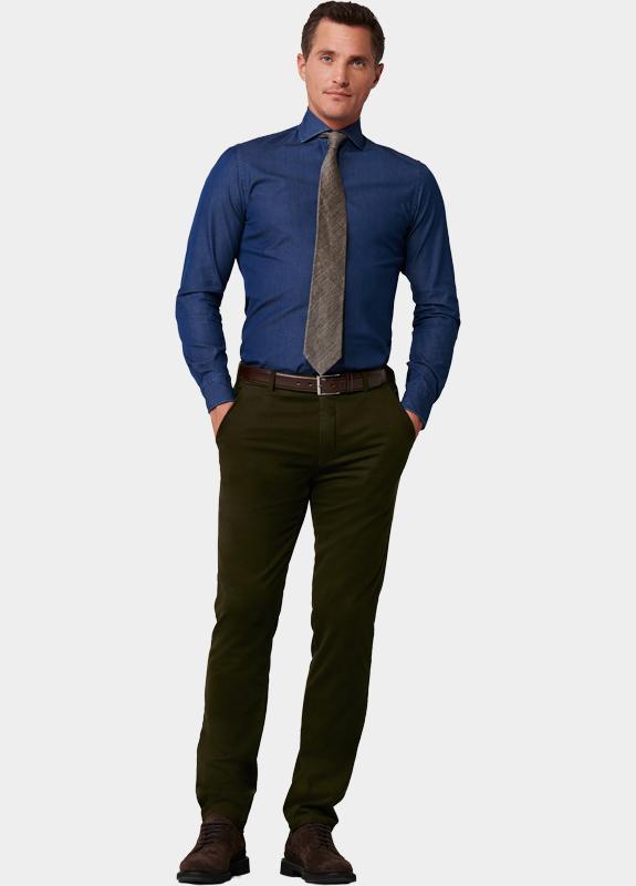 Meyer Katoenen Broek Groen BONN Art.2-8597 1022859700/29