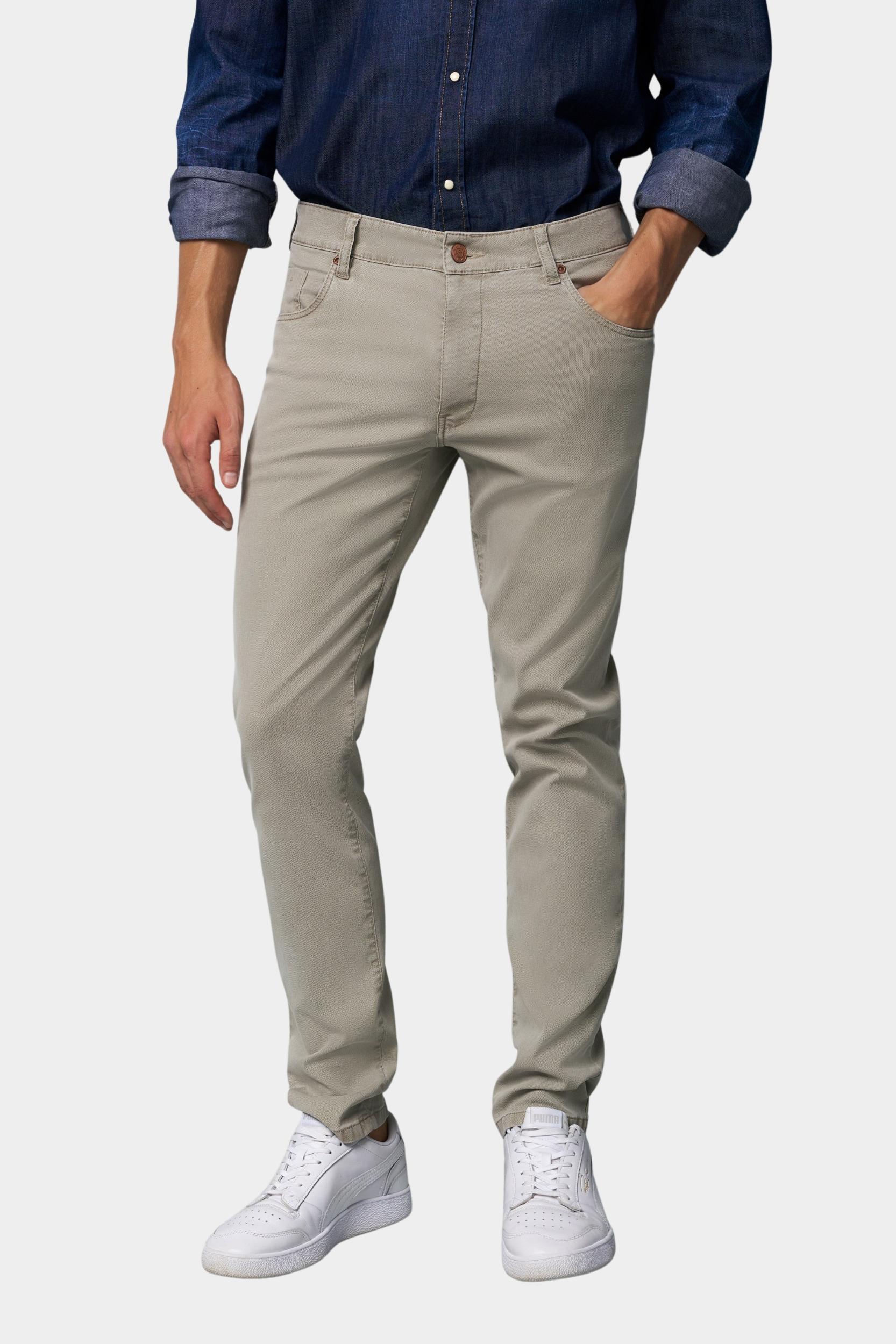 Meyer Katoenen Broek Grijs SLIM Art.9-6186 3619618600/33