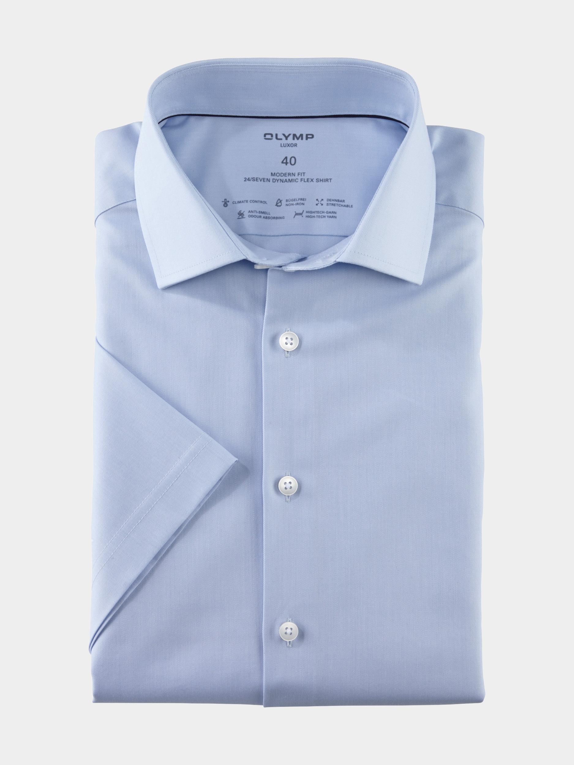 Olymp Business hemd korte mouw Blauw 1230/22 Hemden 123022/11