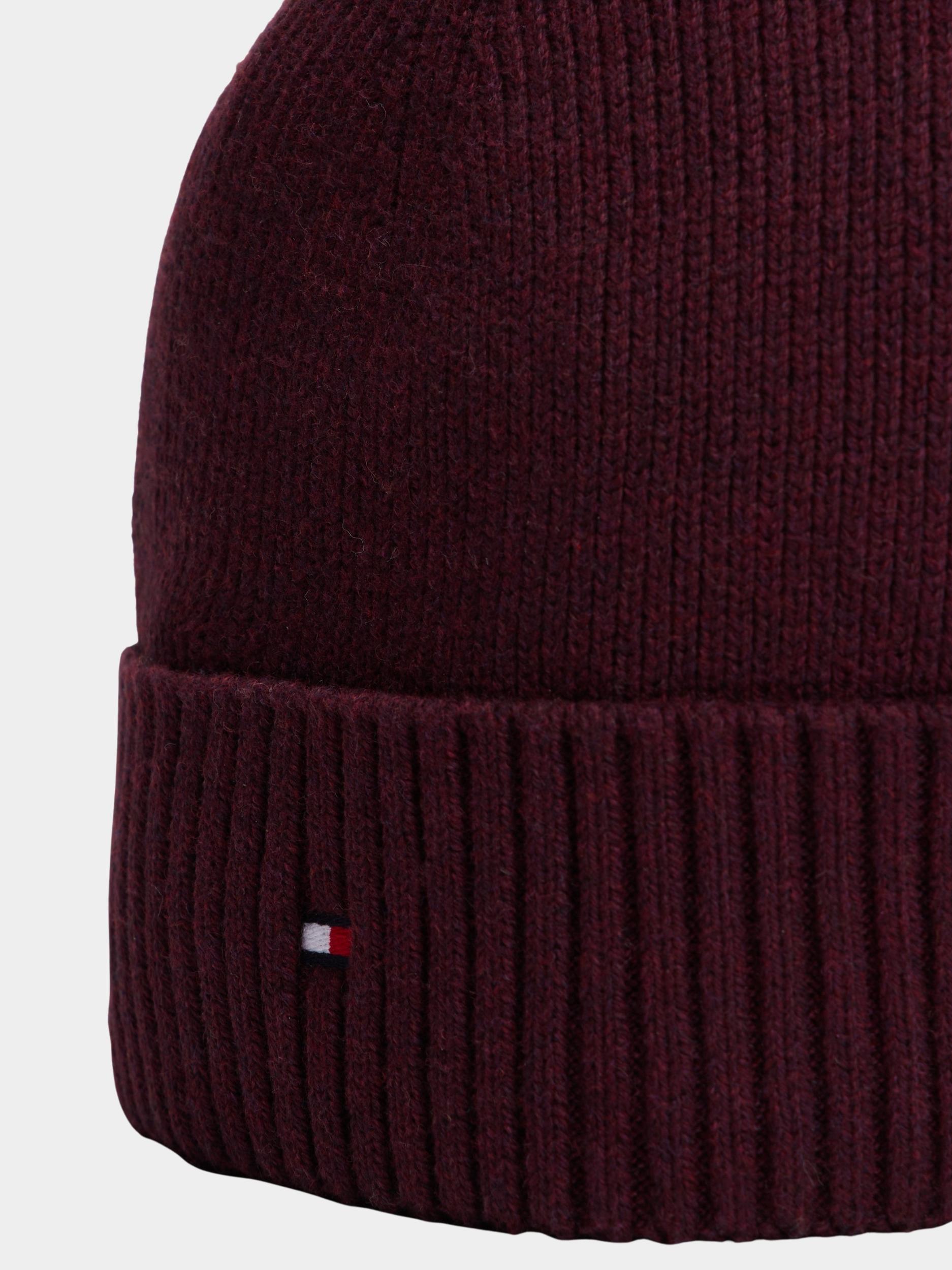 Tommy Hilfiger Muts Paars TH FLAG PIMA COTTON BEANIE AM0AM12796/0KA