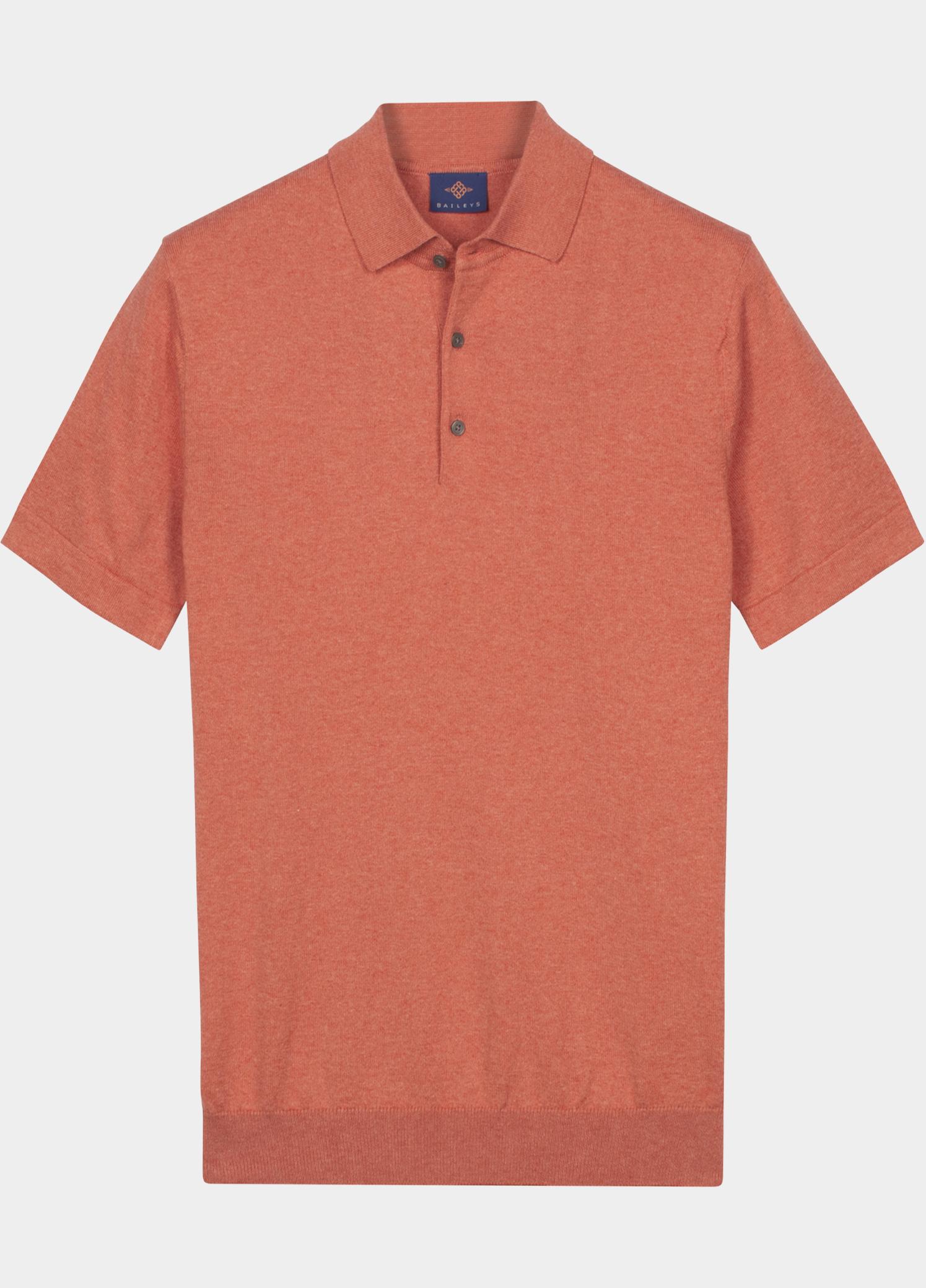 Baileys Polo heren Oranje Polo knitted-SS Polo Collar 1 615788/355