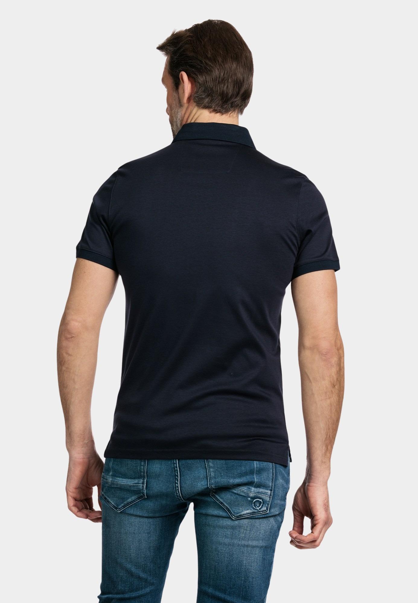 Giordano Polo korte mouw Blauw Lino short sleeve polo Liquid 516578/60
