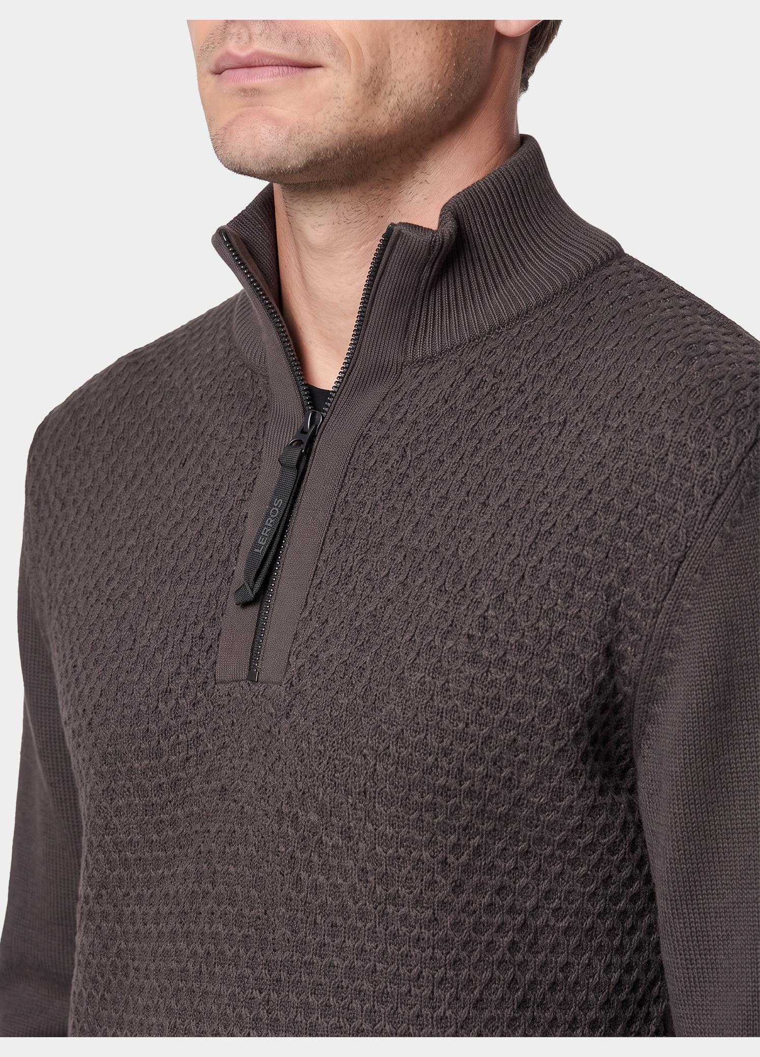 Lerros Polo lange mouwen heren Bruin  26O5467/787