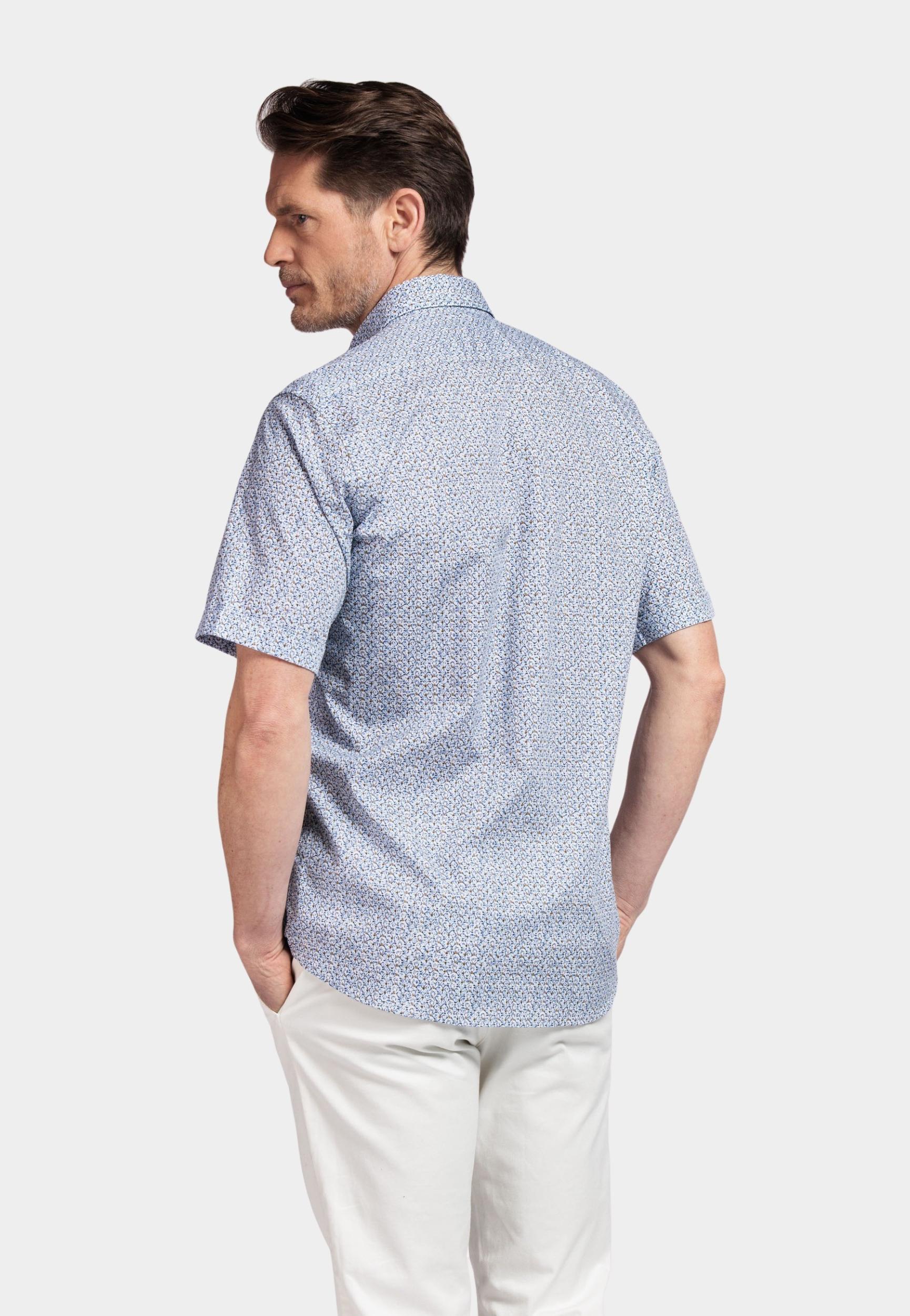 Giordano Casual hemd korte mouw Blauw League short sleeve button do 516040/60