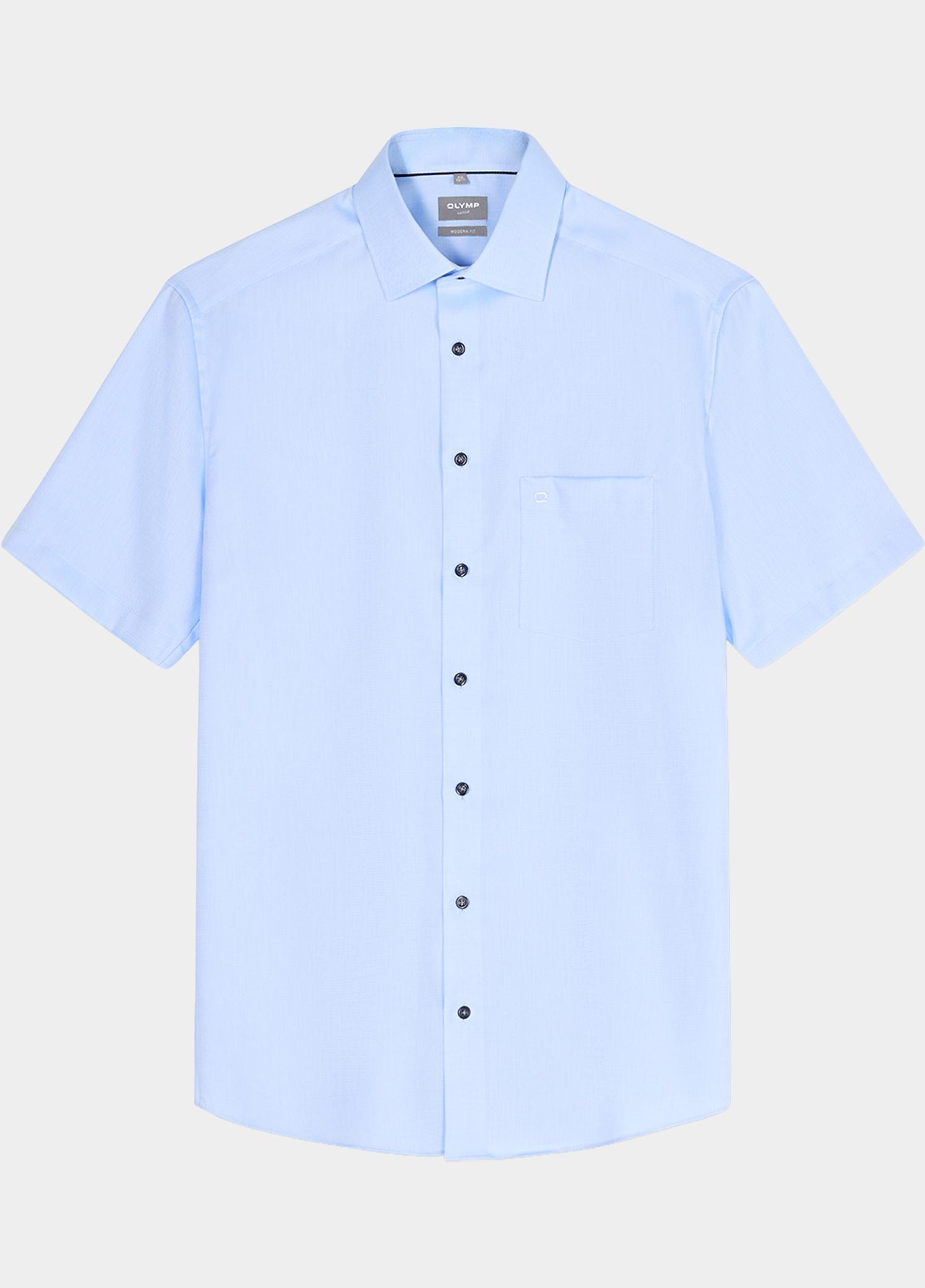 Olymp Zakelijk hemd korte mouw Blauw Luxor 104612/11