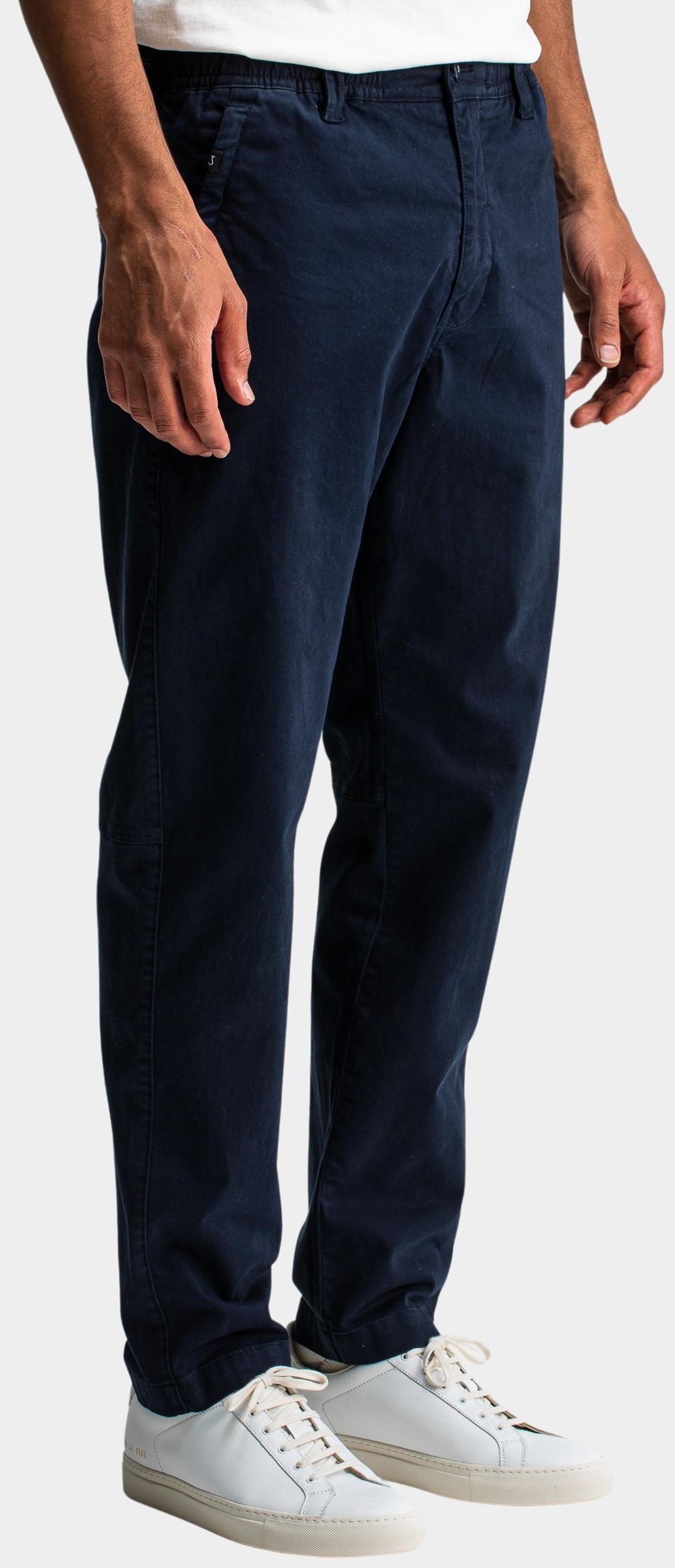 Butcher of Blue Chino Blauw Tristan Sateen Chino M2521001/890