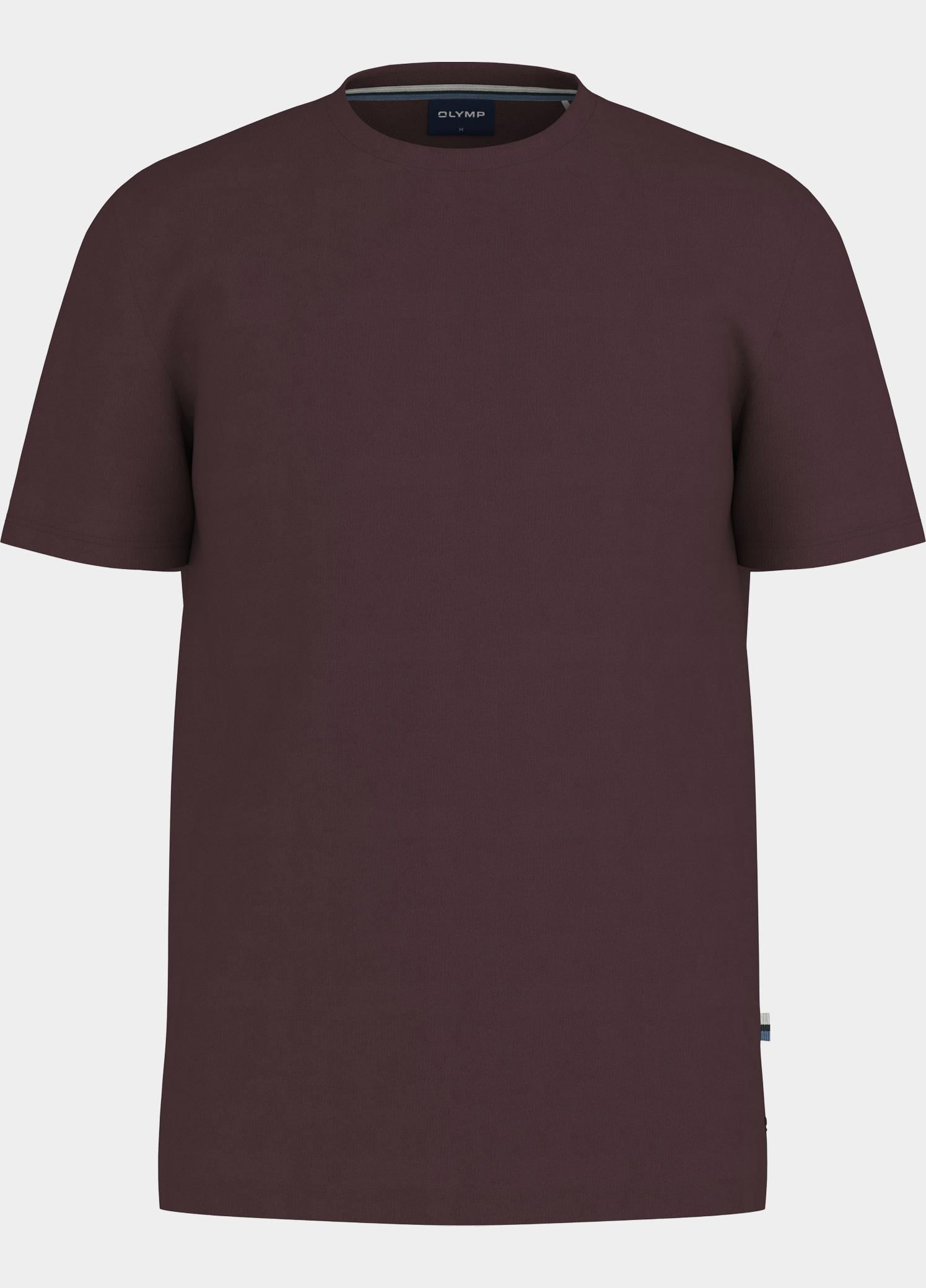 Olymp T-shirt heren Rood Cotton Interlock T-Shirt 560352/37