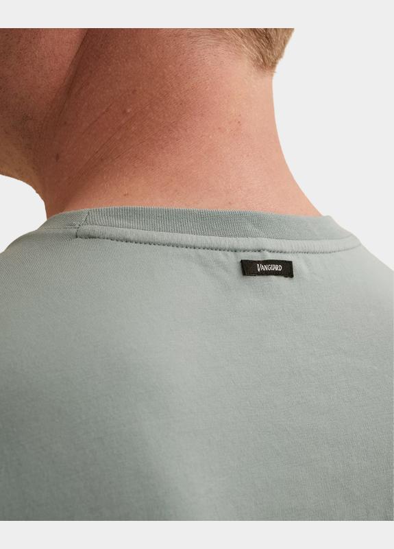 Vanguard T-shirt korte mouw Blauw Short sleeve r-neck cotton el VTSS2602502/5144