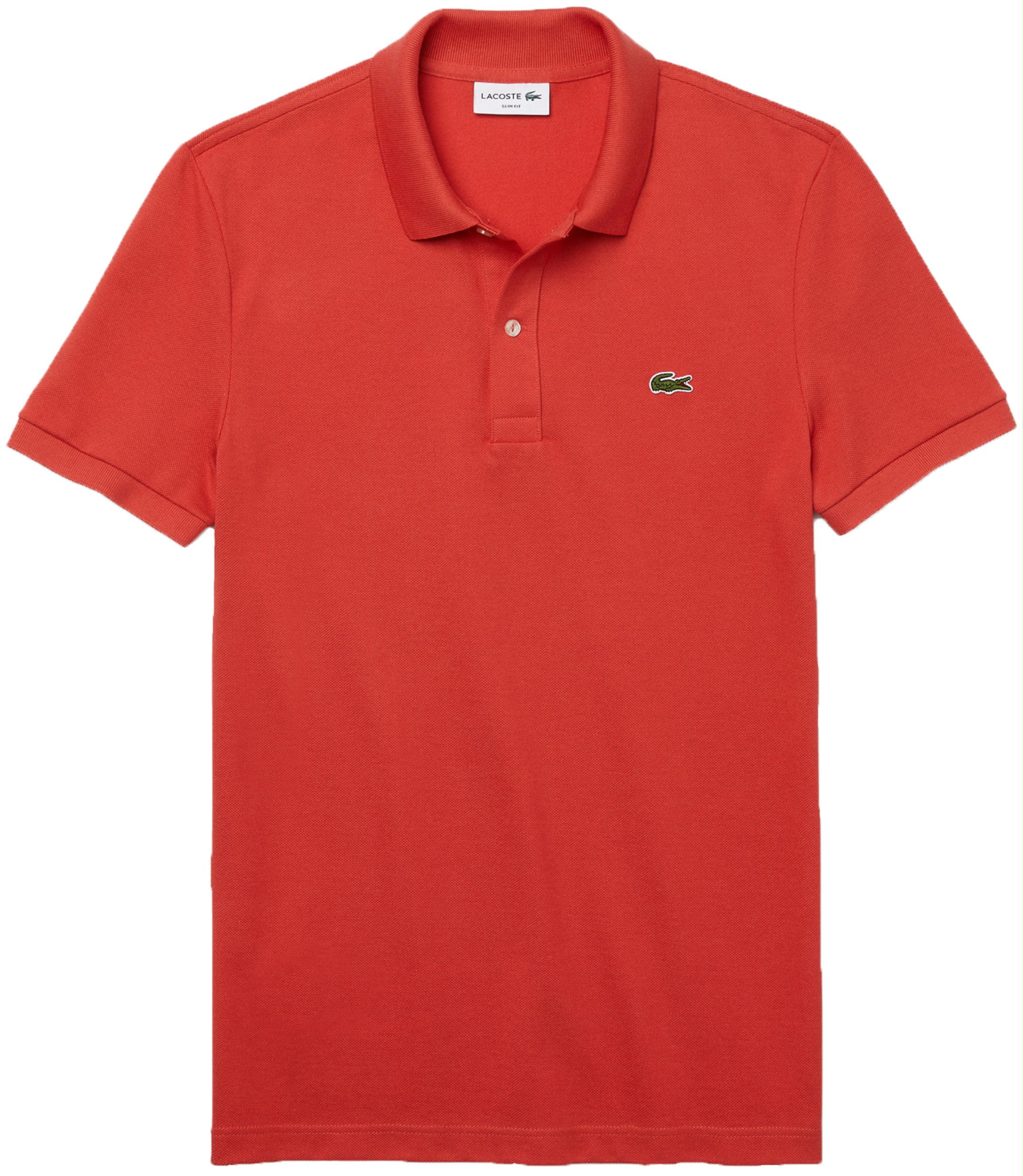 Lacoste Polo korte mouw Roze polo oud roze slim fit PH4012/67G