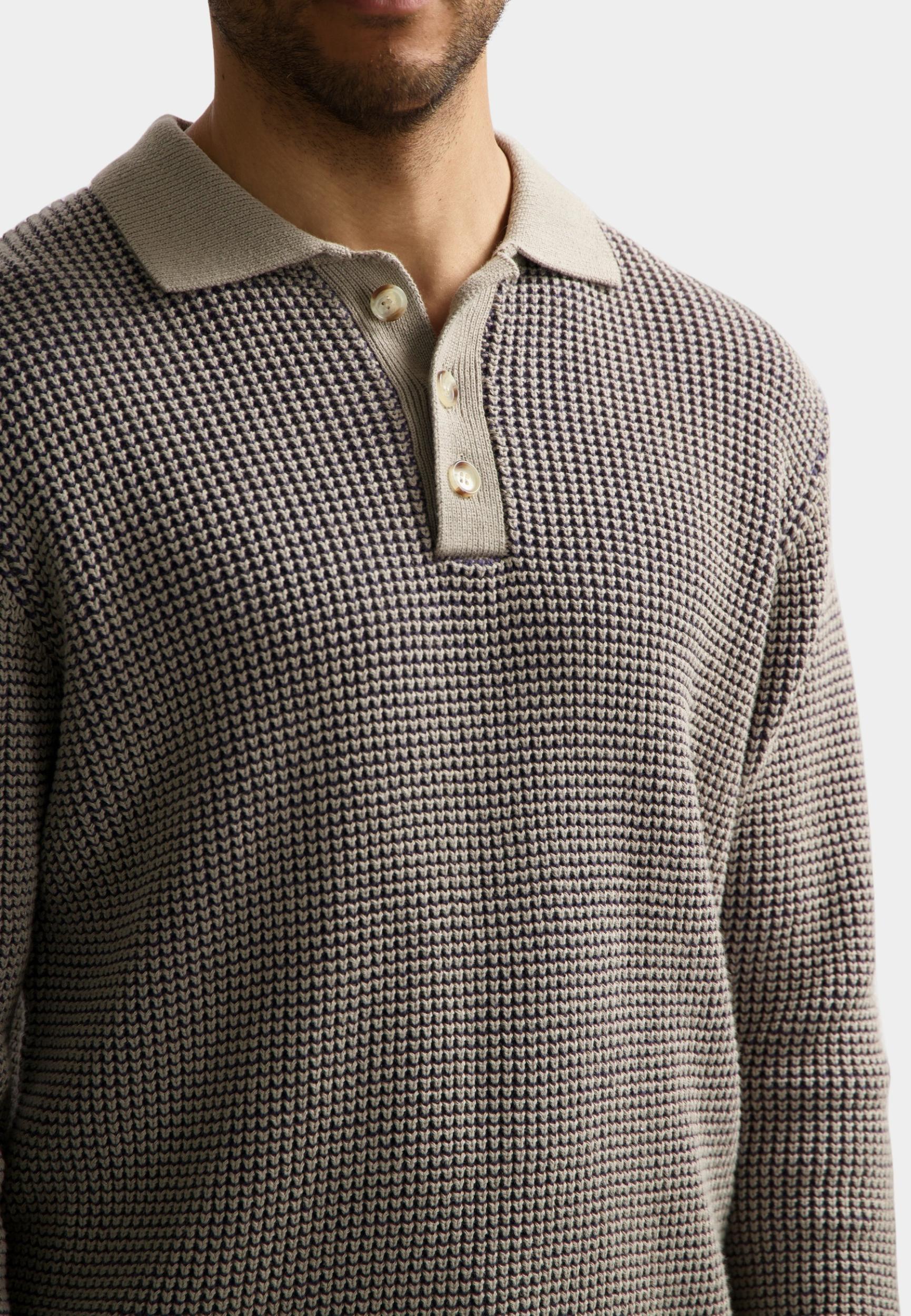 Dstrezzed Polo lange mouw Paars DS_Marin Polo 405912/460