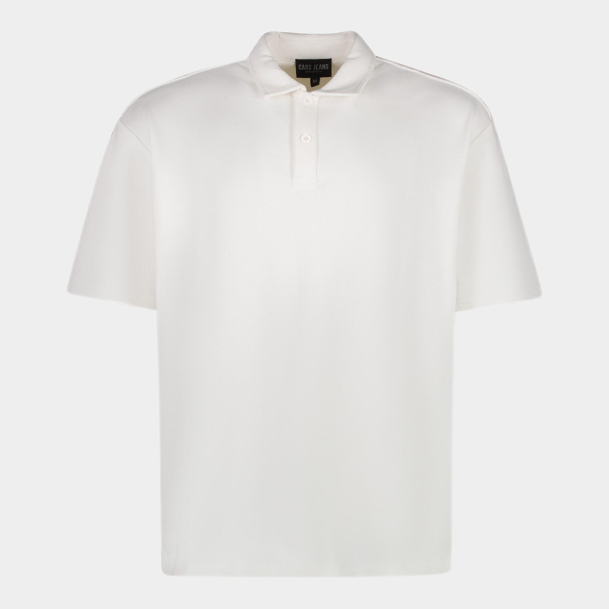 Cars Jeans Polo korte mouw Wit DEAGLAN 62179/23