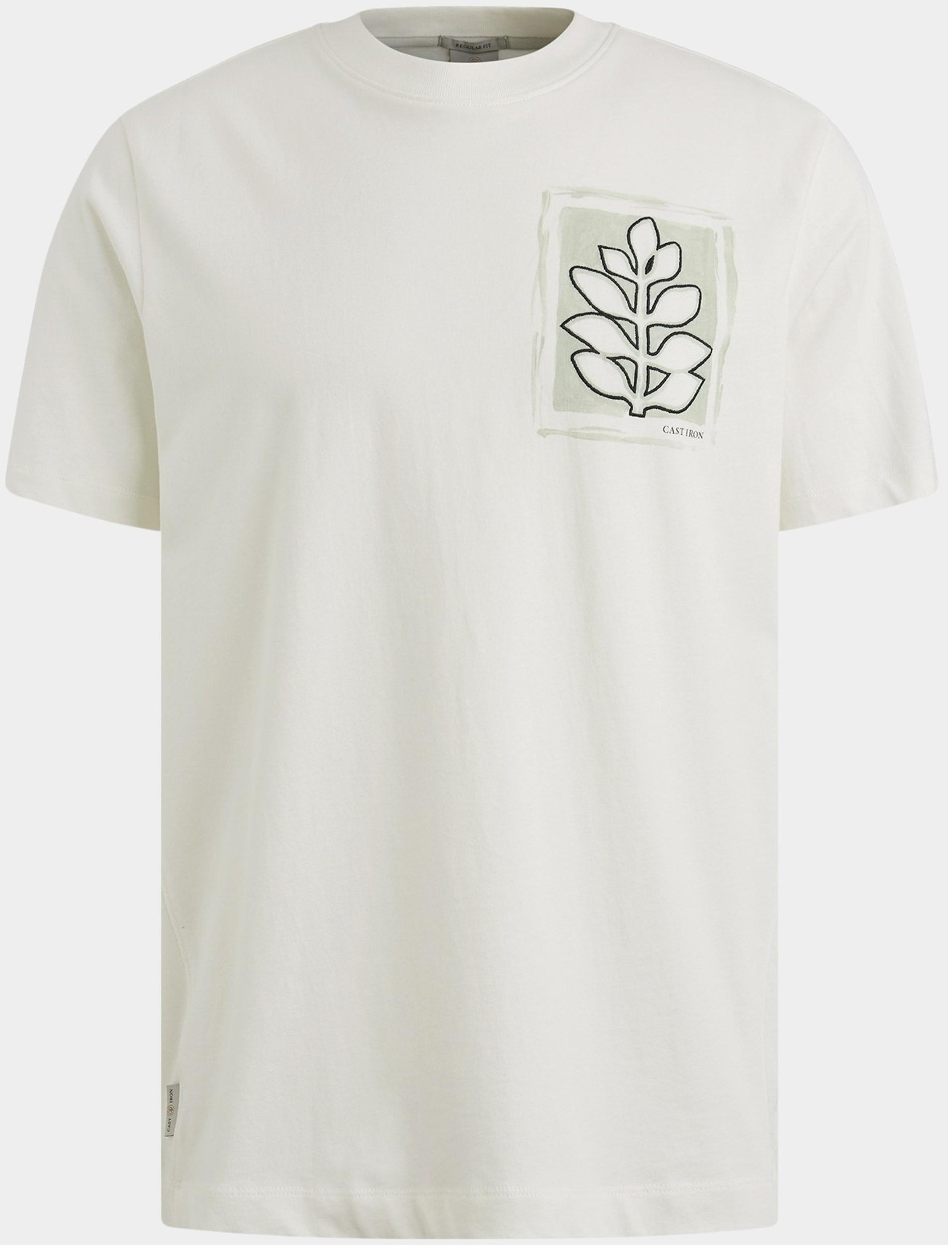 Cast Iron T-shirt korte mouw Wit Short sleeve r-neck regular f CTSS2505586/7002