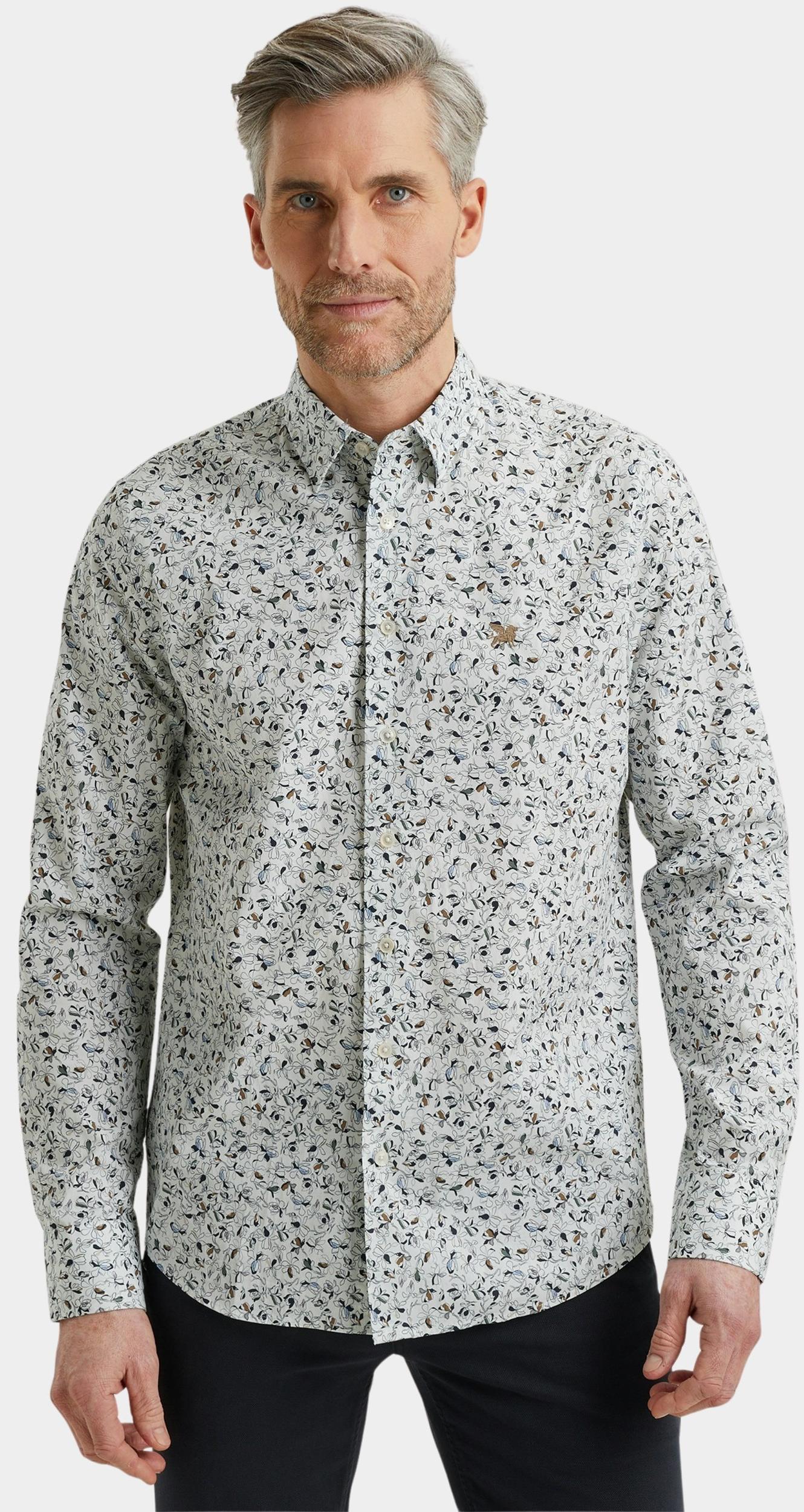 Vanguard Casual hemd lange mouw Wit Long Sleeve Shirt Print on Fi VSI2503221/7003