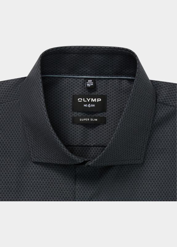 Olymp Overhemd extra lange mouw Grijs No. Six 250989/67