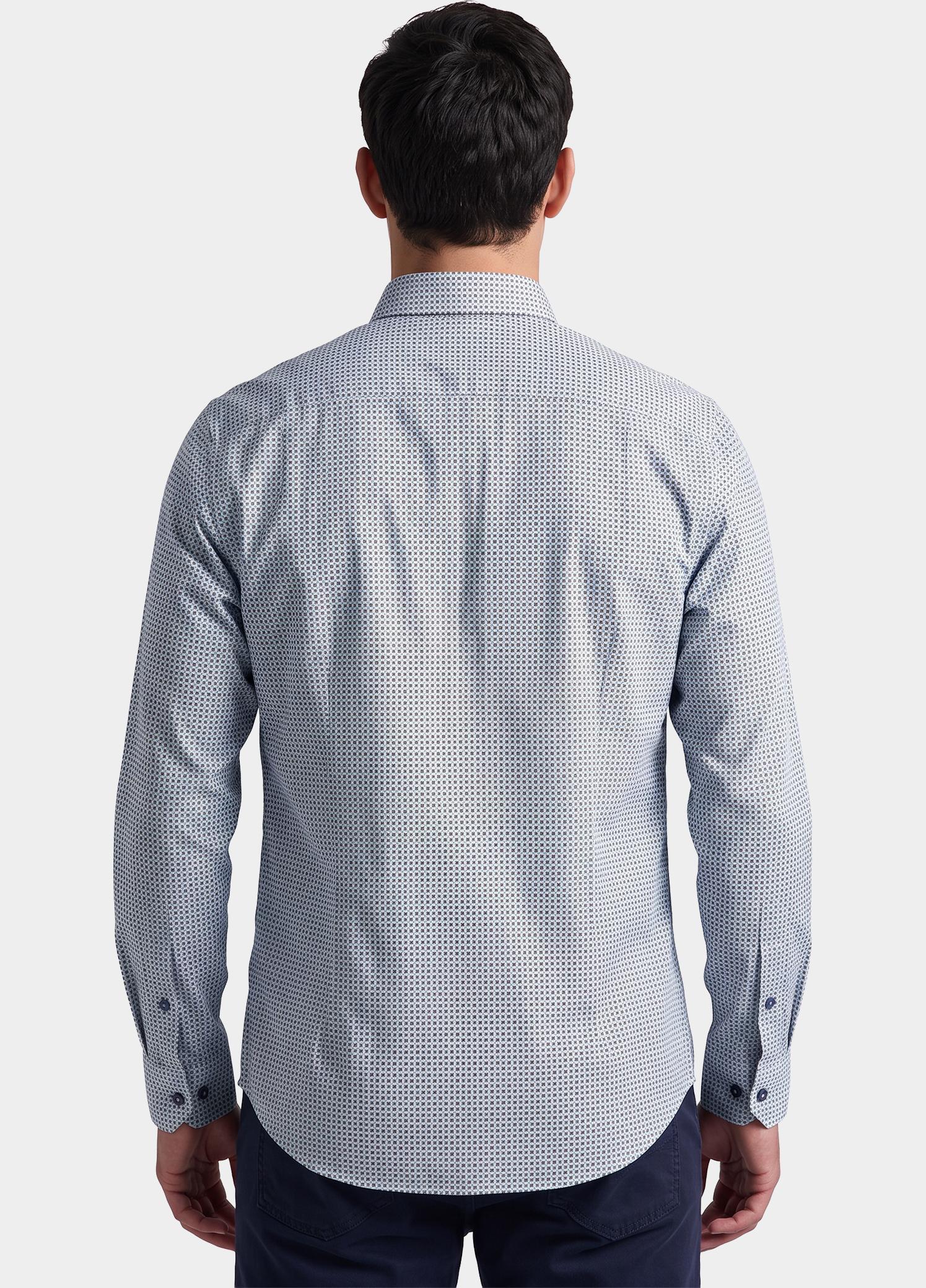 R.B. Boston Overhemd heren Blauw Franklin 627670/309