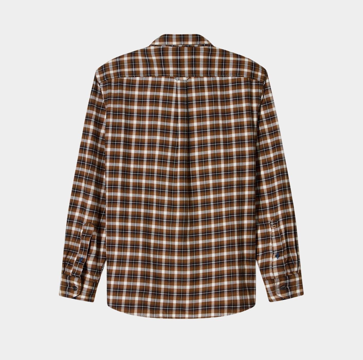 Olymp Casual hemd lange mouw Bruin  407484/27