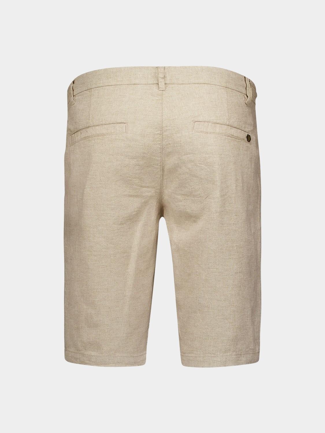No Excess Korte Broek Beige Short With Linen Melange 238190305/043