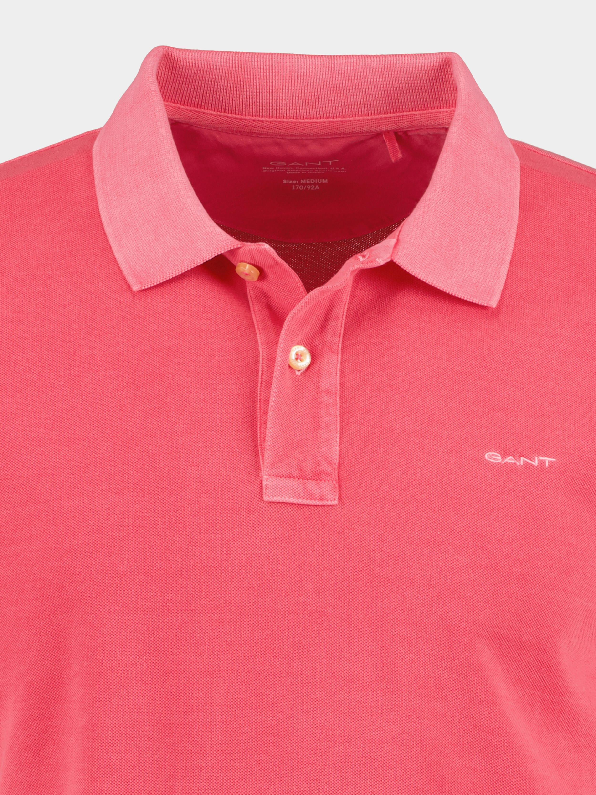Gant Polo korte mouw Roze Sunfaded Pique SS Rugger 2043005/635