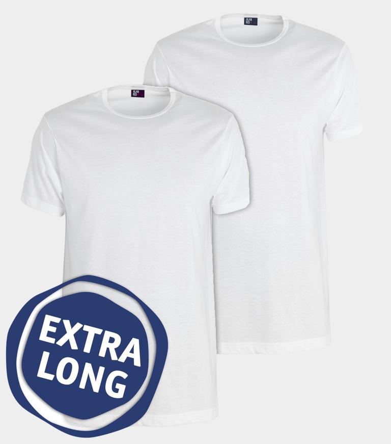 Alan Red T-shirt Wit Derby Long t-shirt extra lang 5672.2/01