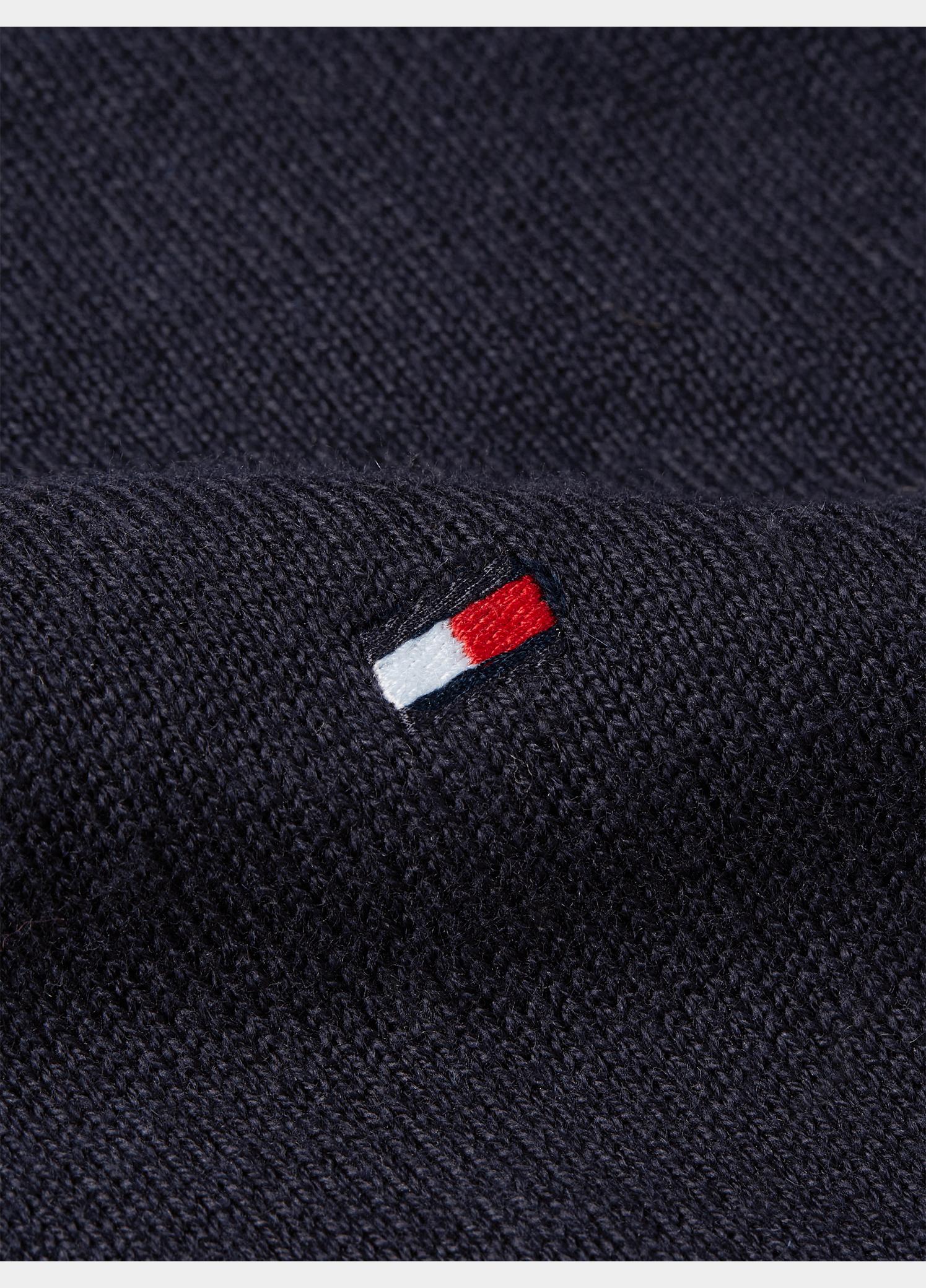 Tommy Hilfiger Half Zip Blauw PIMA ORG CTN CASHMERE ZIP MOC MW0MW28049/DW5