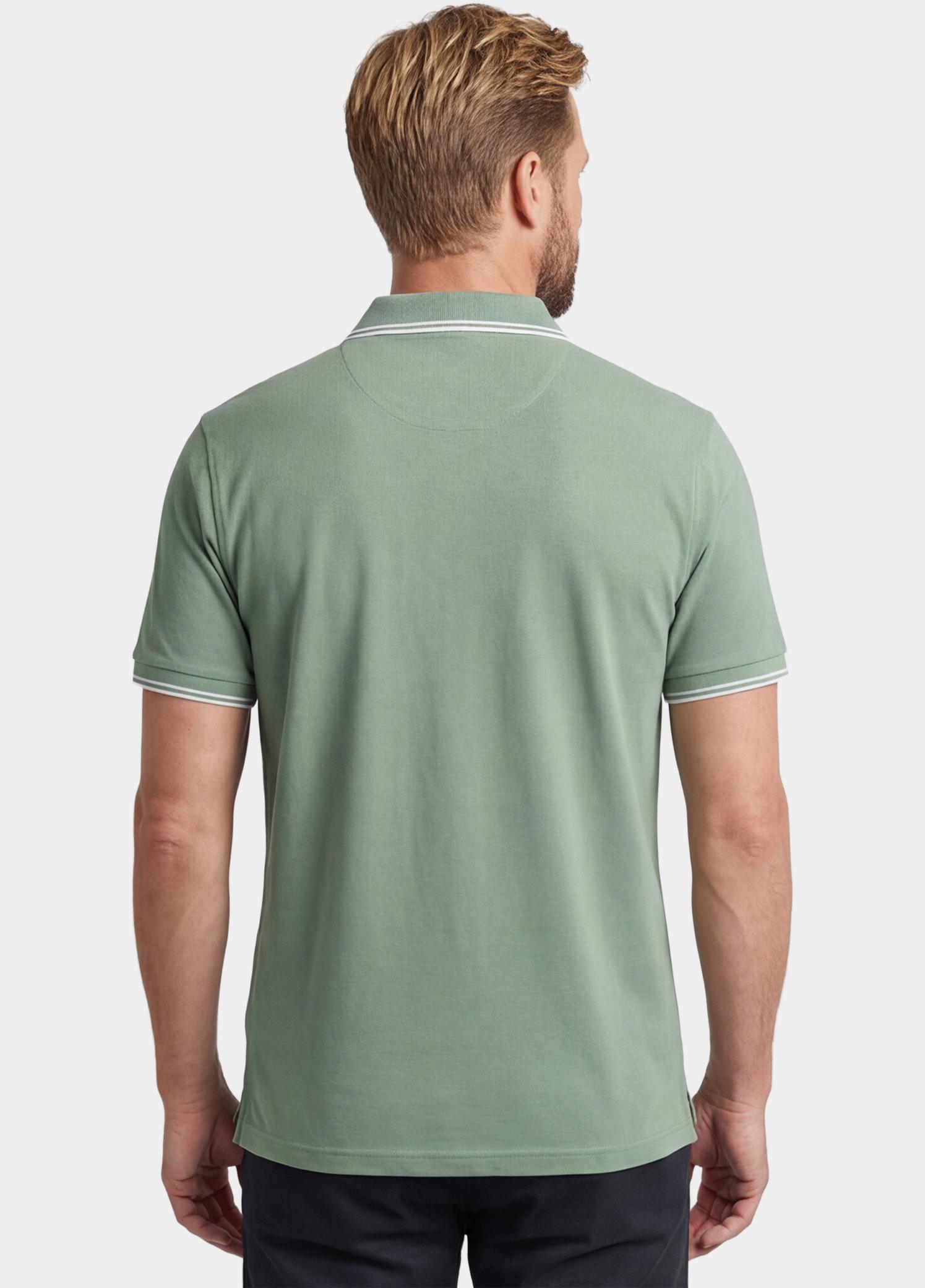 Giordano Polo heren Groen Nico Signature Polo SS Two-Pl 616587/72