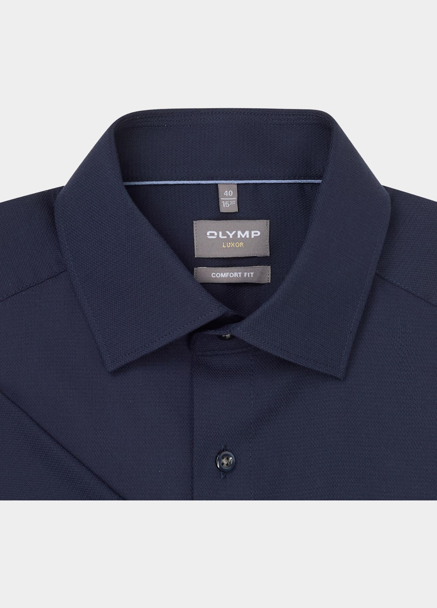 Olymp Zakelijk hemd korte mouw Blauw Luxor 104612/18