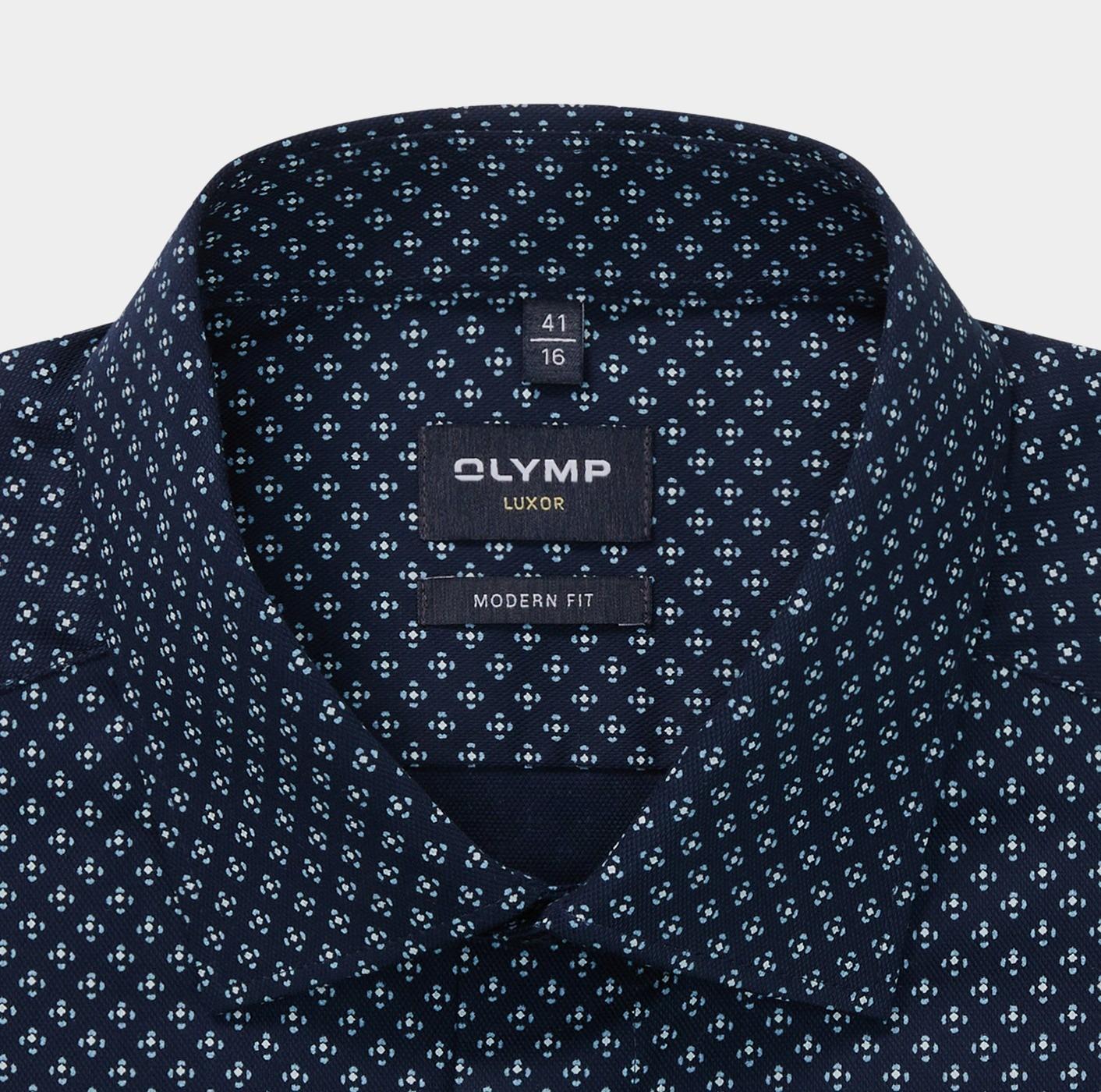 Olymp Overhemd extra lange mouw Blauw Luxor 126489/18