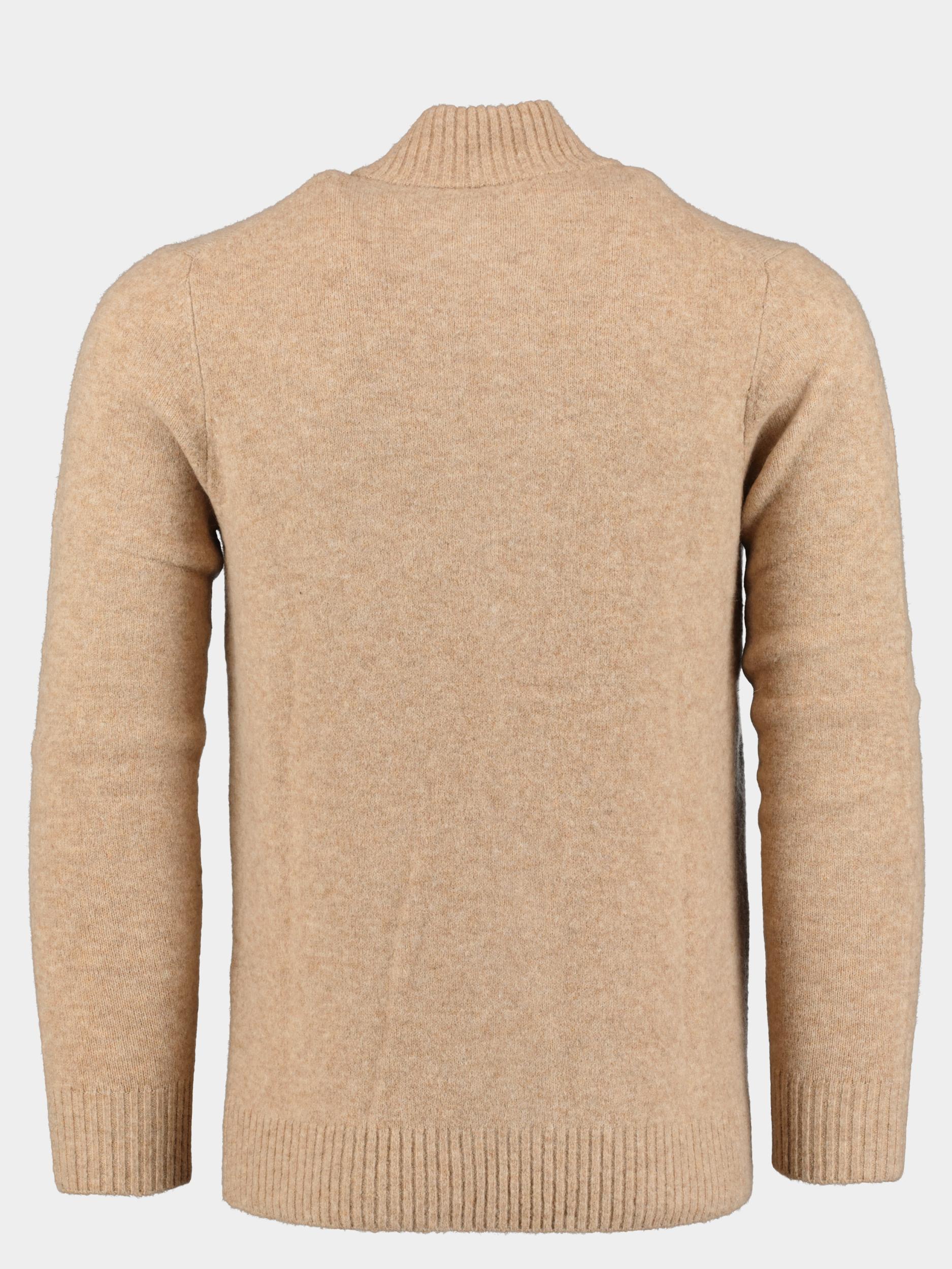 Marco Manzini Vest Bruin Austin Cardigan Fancy Yarn 23305AU15/830 camel