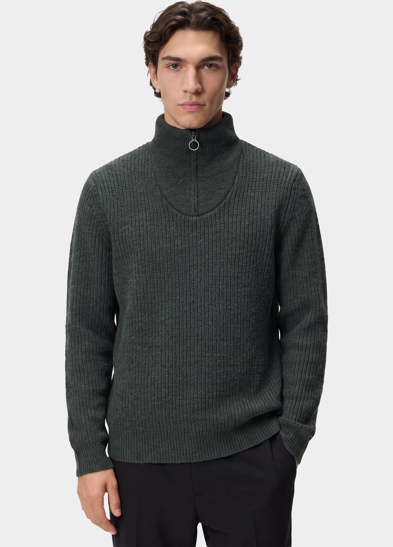 Barbour Half Zip Groen New Tyne MKN0790/SOS-OL51