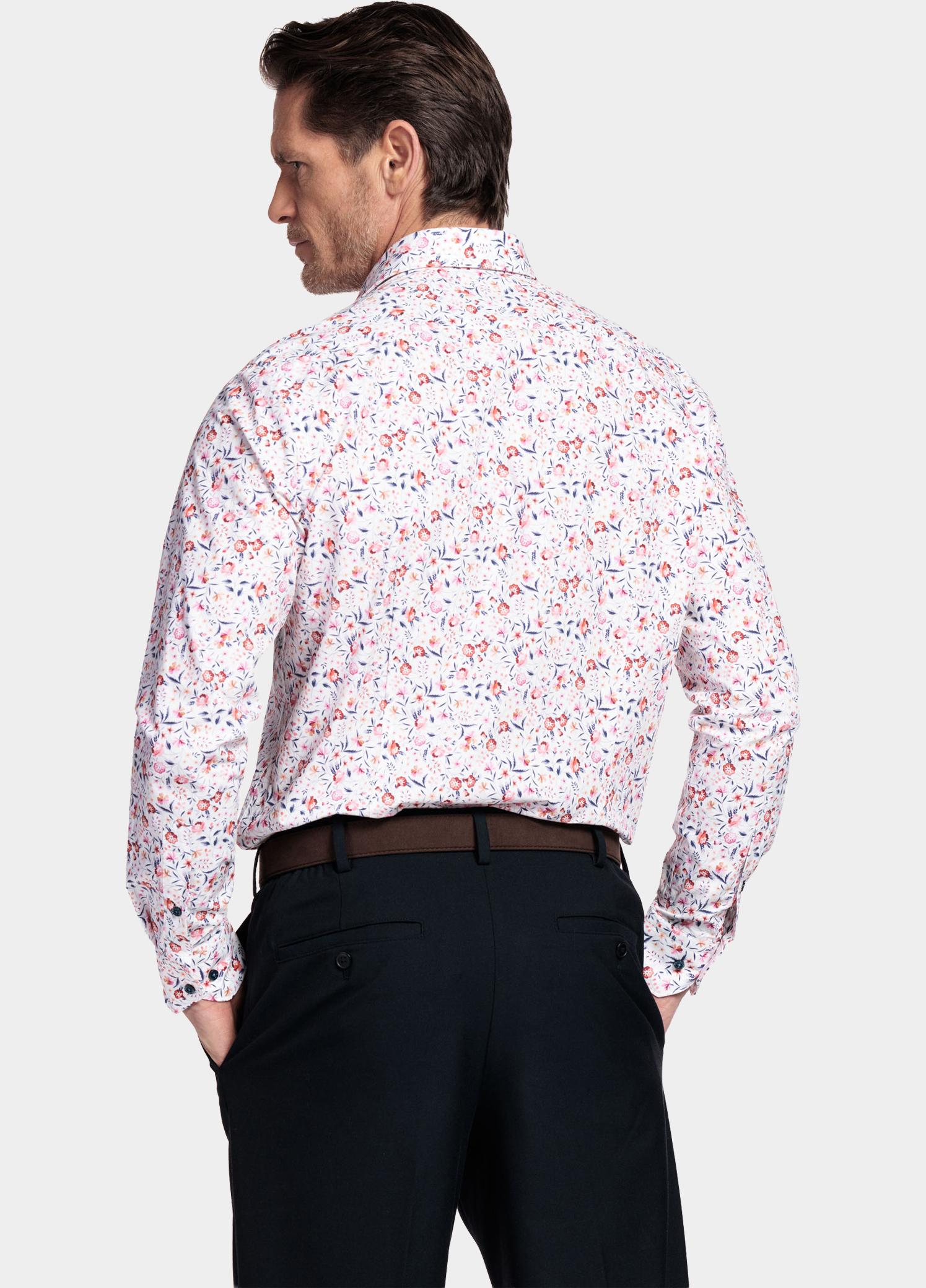 Giordano Overhemd heren Wit Locarno Long Sleeve Semi Cuta 617892/10