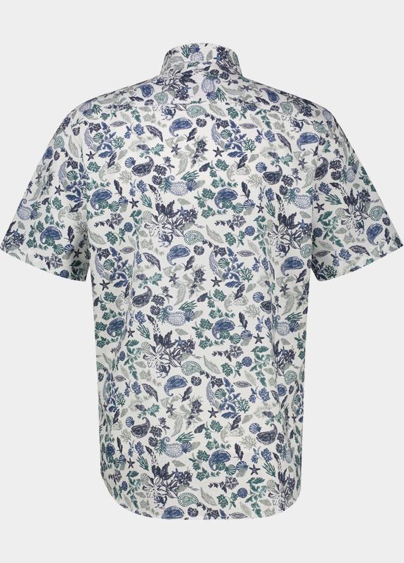 Lerros Casual hemd korte mouw Wit  2642121/103