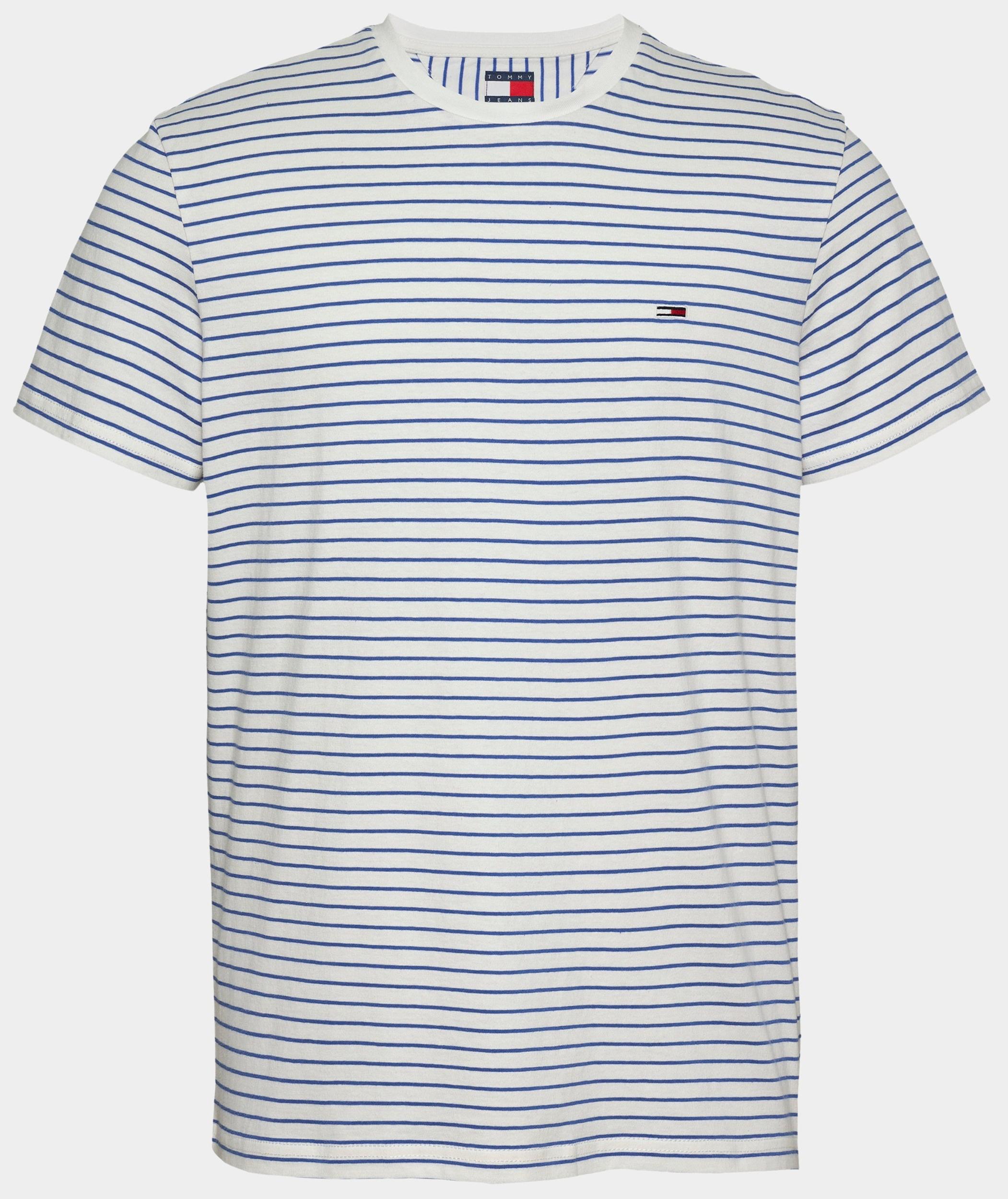 Tommy Jeans T-shirt korte mouw Beige TJM SLIM STRIPE TEE DM0DM20377/0BB