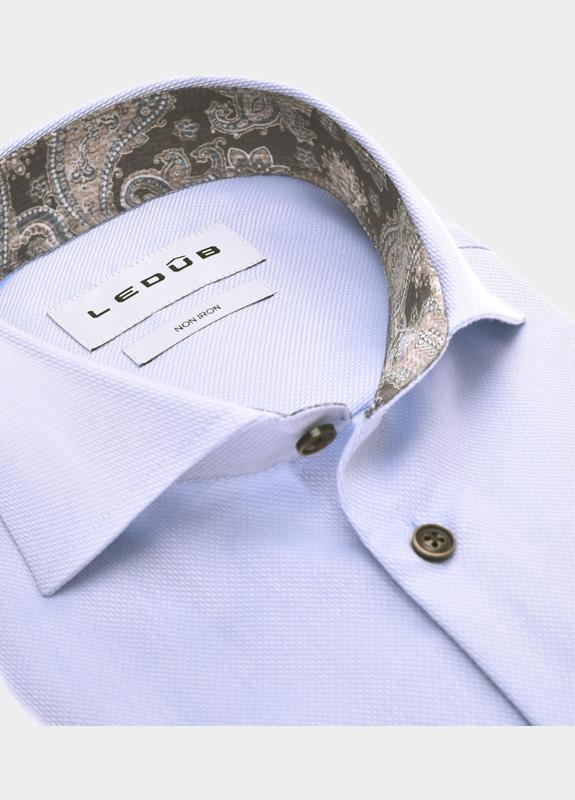 Ledub Business hemd lange mouw Blauw  0143163/130-190-000