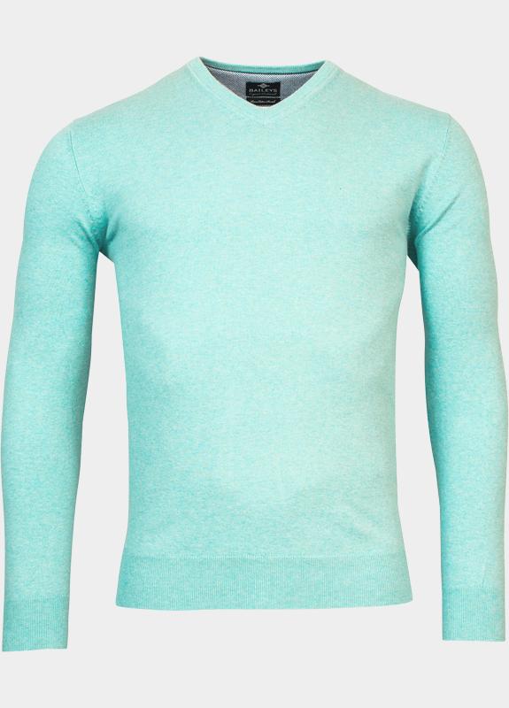 R.B. Boston Pullover Blauw V-Neck Pullover 12gg, single 518100CCT-78/645