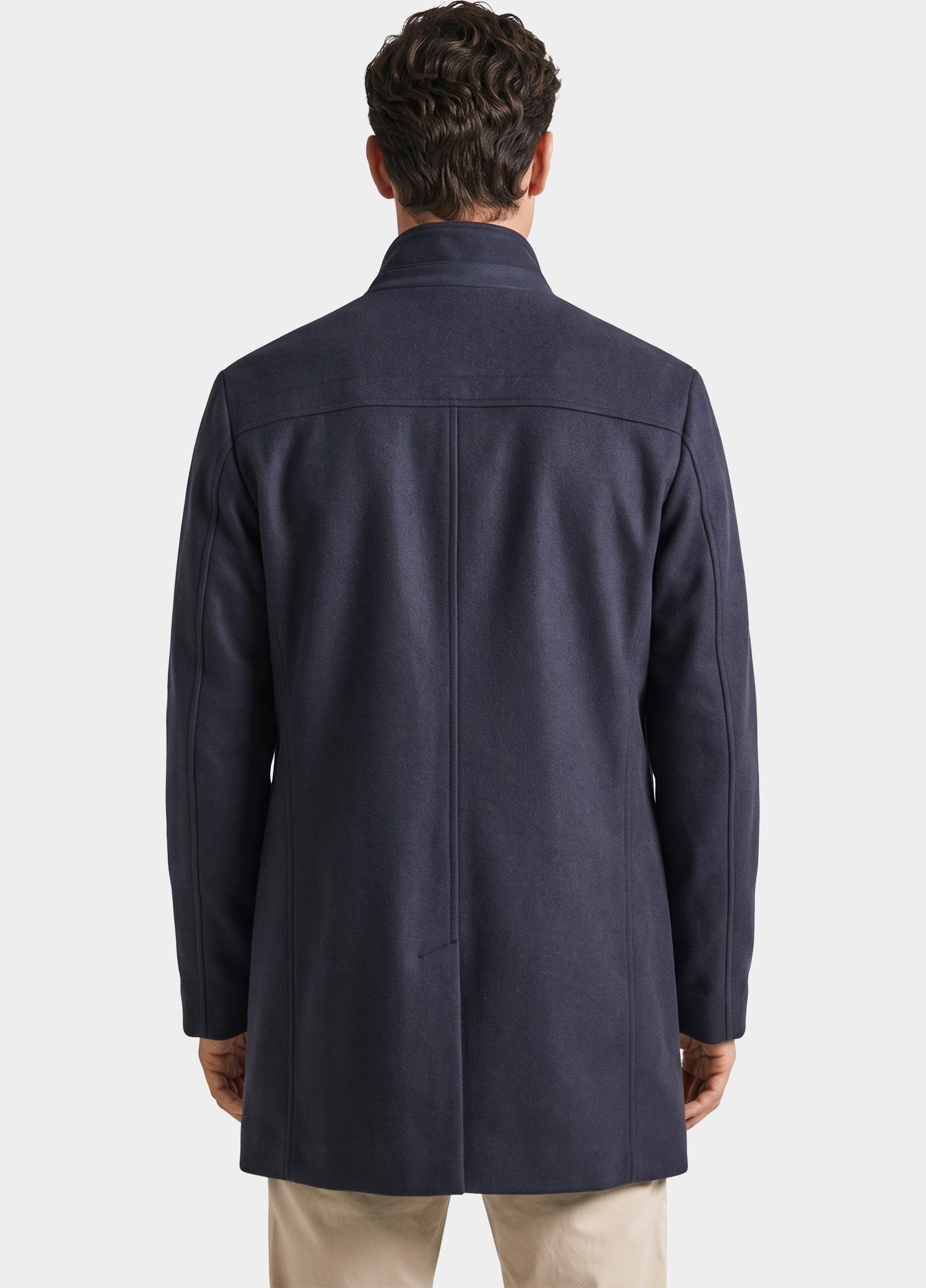 Scotland Blue Wollen Jas Blauw Caleb Coat SPE26301CA86SB/4001