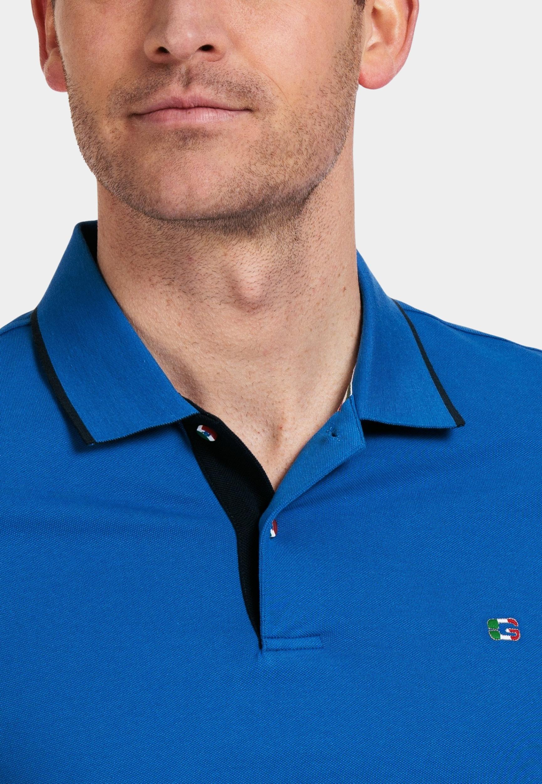 Giordano Polo korte mouw Blauw Nico short sleeve signature p 516587/64