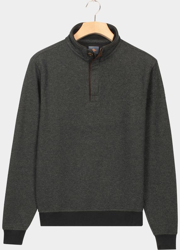 Baileys sweat halfzip Groen Sweatshirt 1/2 Zip 2-tone Jac 523151/73