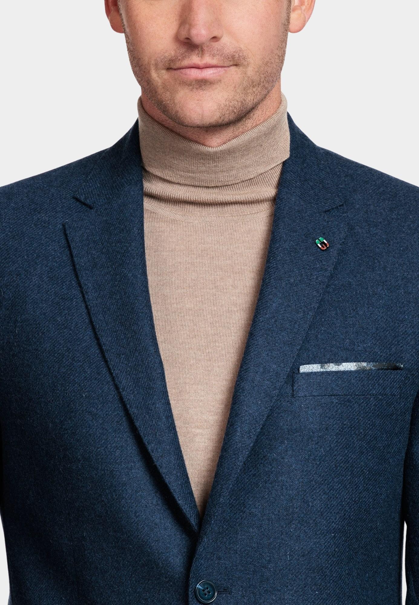 Giordano Blazer Blauw Blazer Robert Wool Mix 322610/69