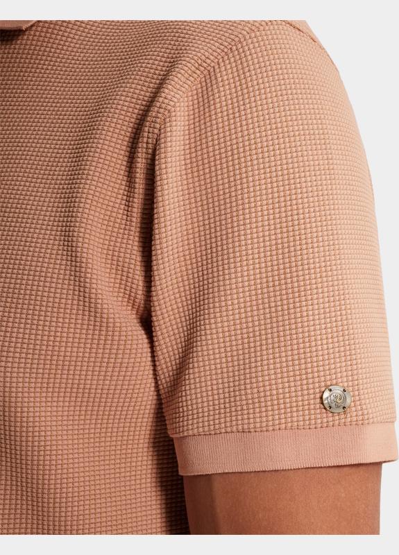 Cast Iron T-shirt heren Roze Short sleeve r-neck regular f CPSS2603852/3018