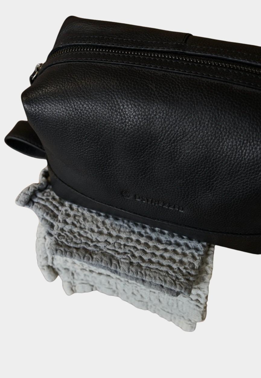 Dstrezzed Tas Zwart Toilet Bag Leather 651124n/999