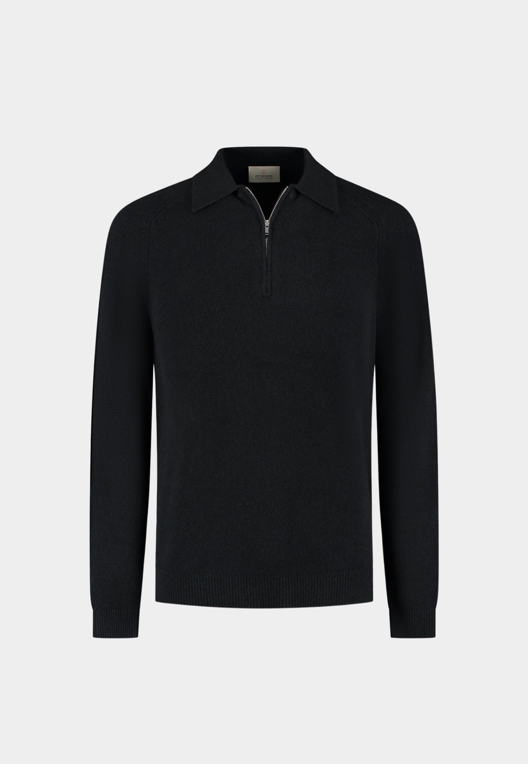 Dstrezzed Polo lange mouw Zwart Yvain Polo 405936/999