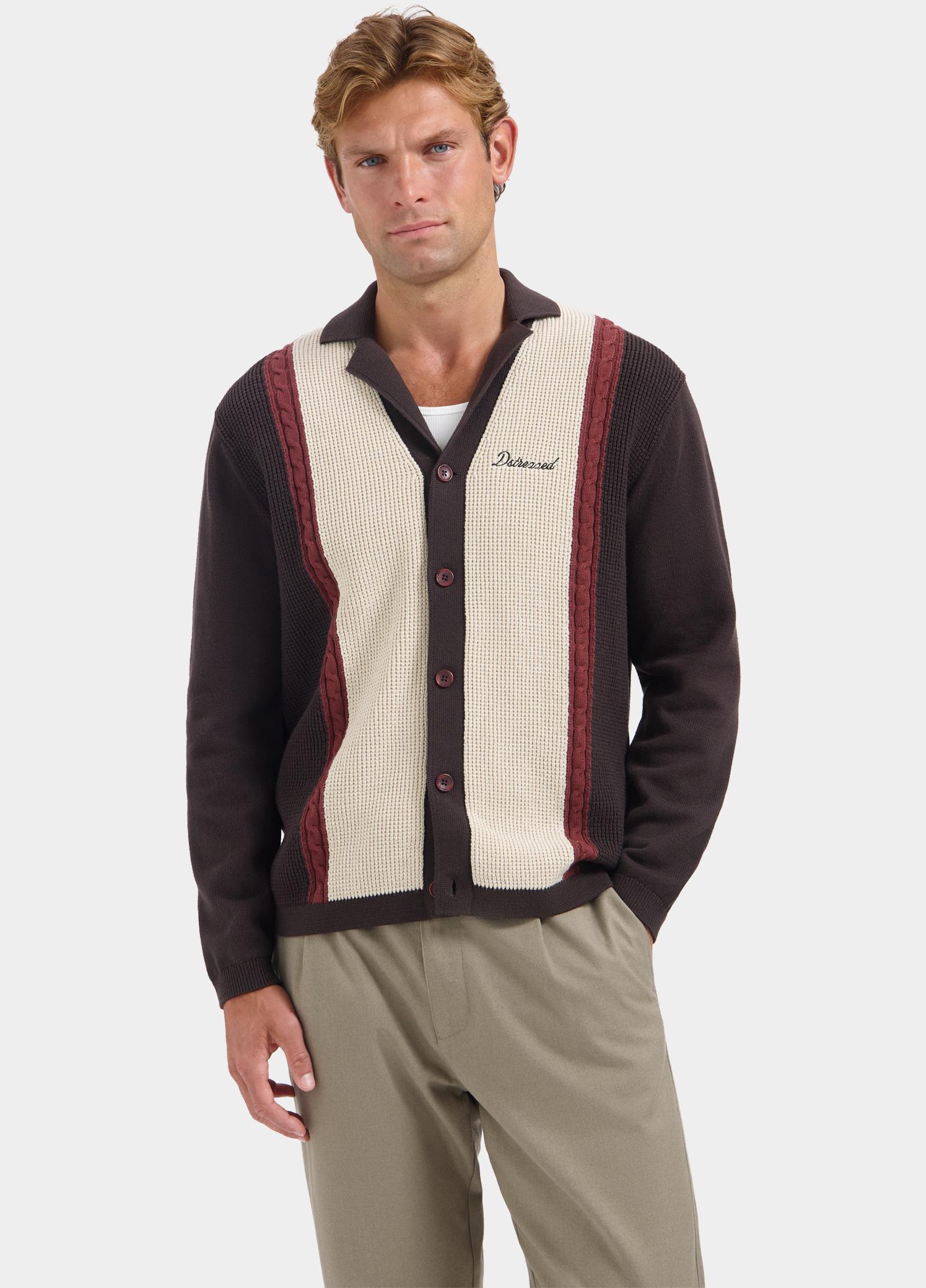 Dstrezzed Vest heren Rood Samuel Golf Cardigan 406810/422