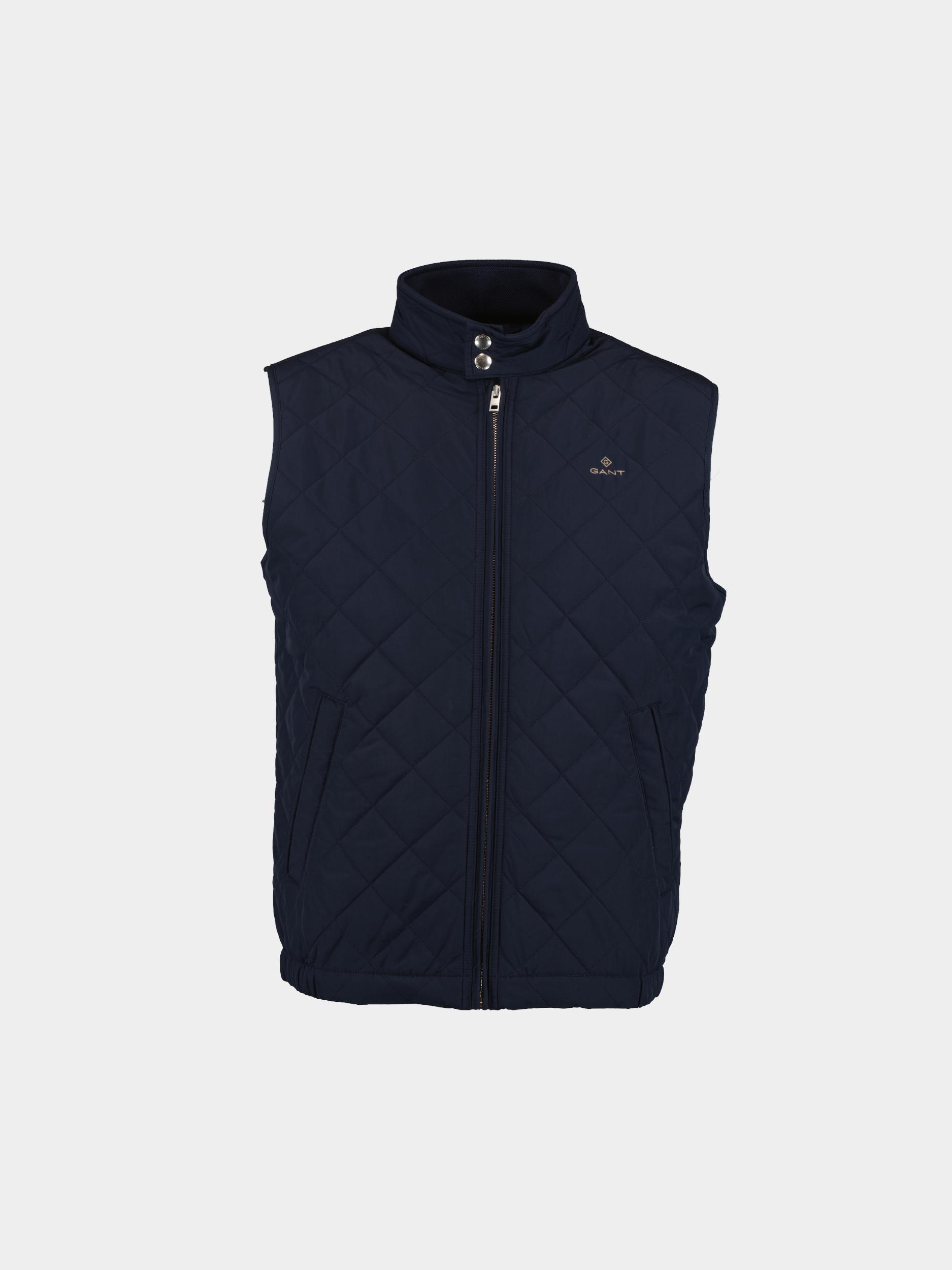 Gant Bodywarmer Blauw D1. Quilted Windcheater Vest 7006224/433